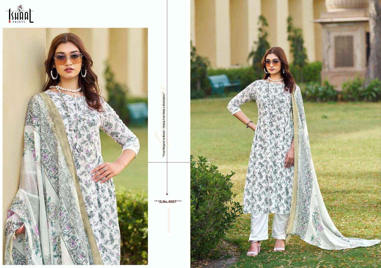 ISHAAL PRINTS KESARIYA VOL 4 SALWAR KAMEEZ ( 8 PCS CATALOG )