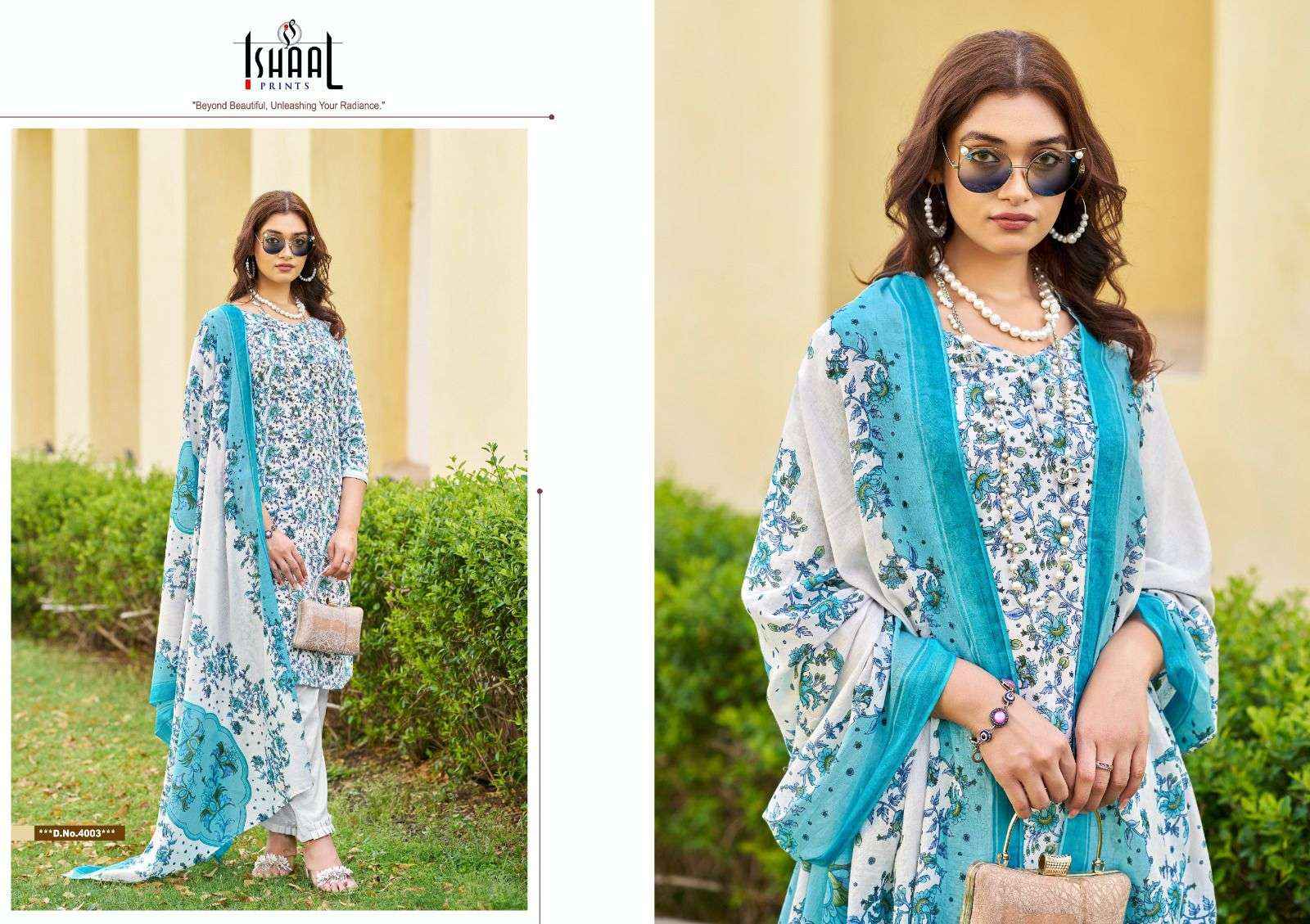 ISHAAL PRINTS KESARIYA VOL 4 SALWAR KAMEEZ ( 8 PCS CATALOG )