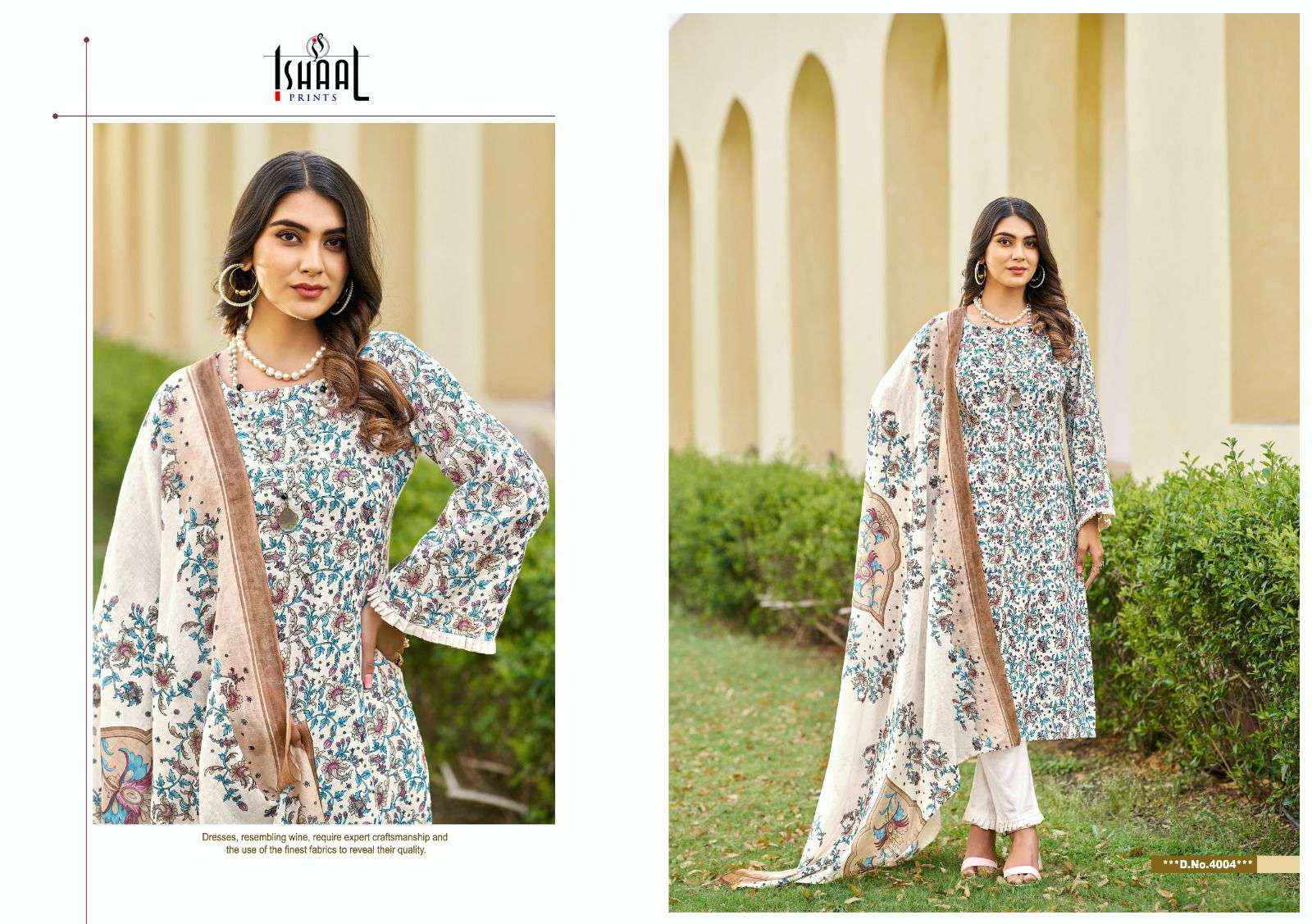 ISHAAL PRINTS KESARIYA VOL 4 SALWAR KAMEEZ ( 8 PCS CATALOG )