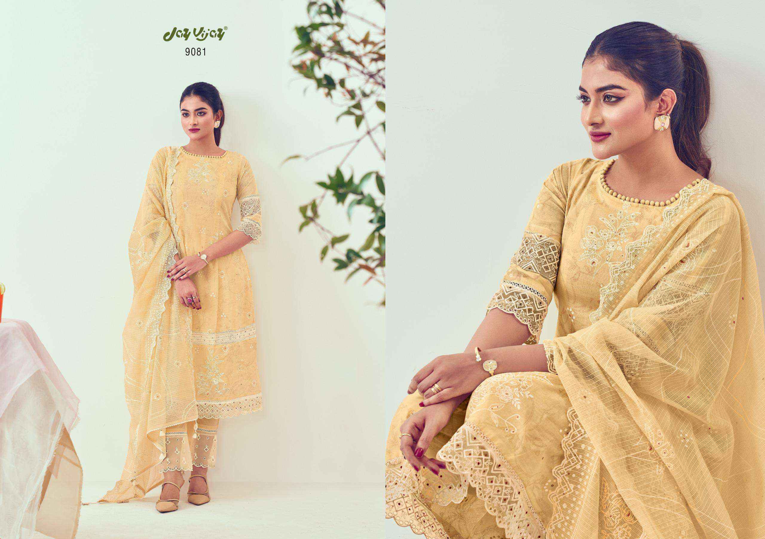 Jay Vijay Shikanji Designer Organdy Latest Designs Suits ( 6 Pcs Catalog )