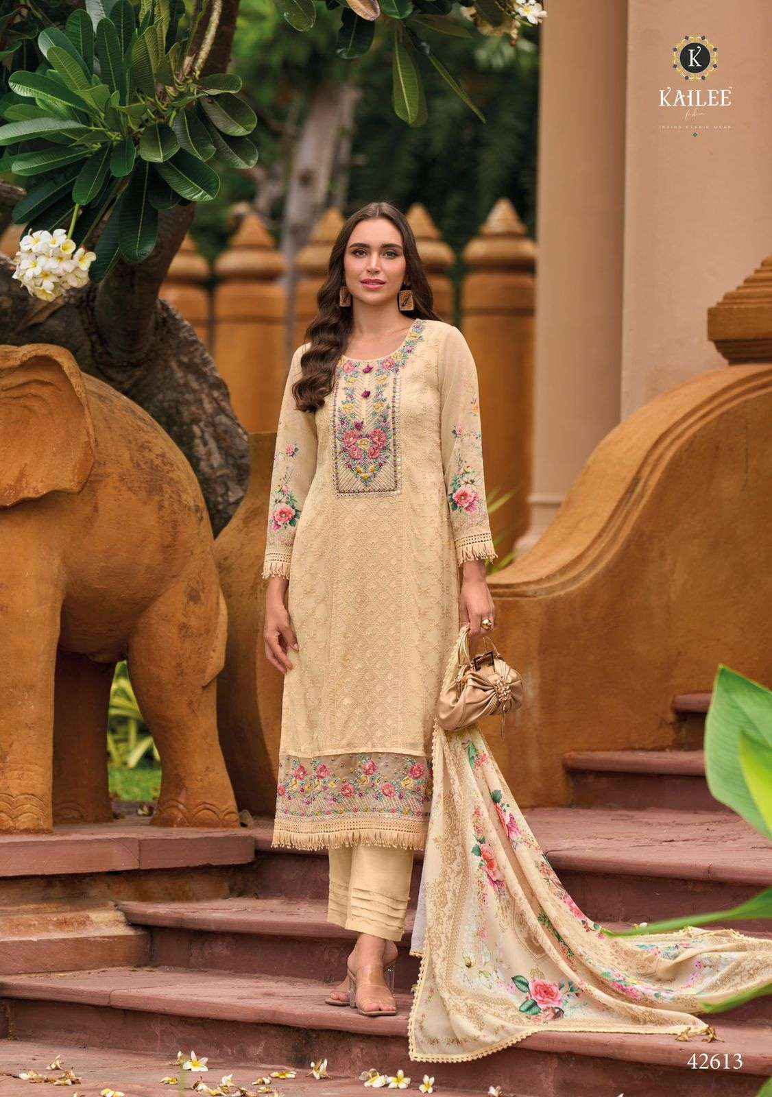 KAILEE FASHION SAFARNAMA VOL 4 CHIKNAKARI DESIGNER READYMADE SUITS ( 6 PCS CATALOG )