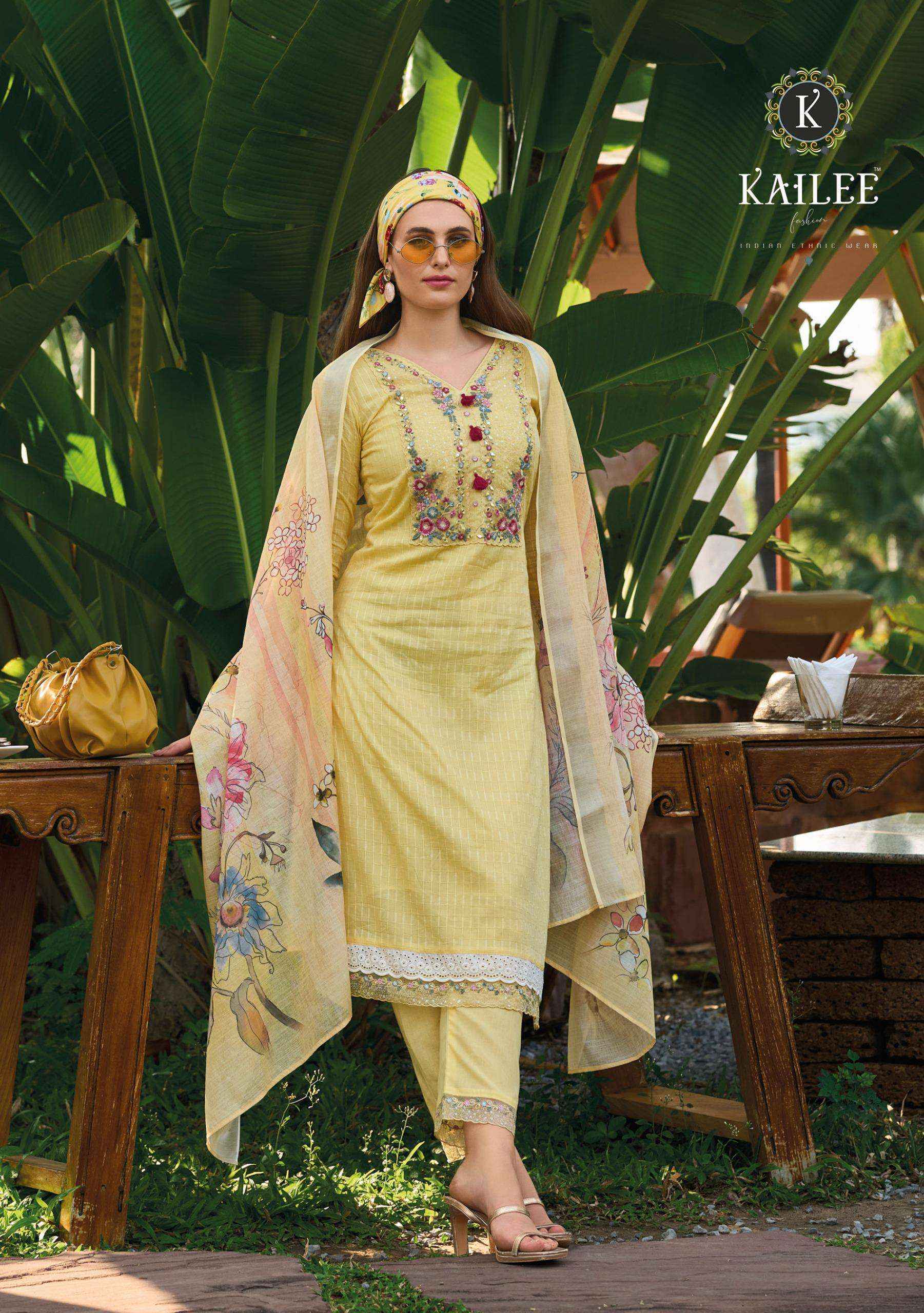 KAILEE FASHION SUMMER GARDEN COTTON READYMADE SUITS ( 6 PCS CATALOG )