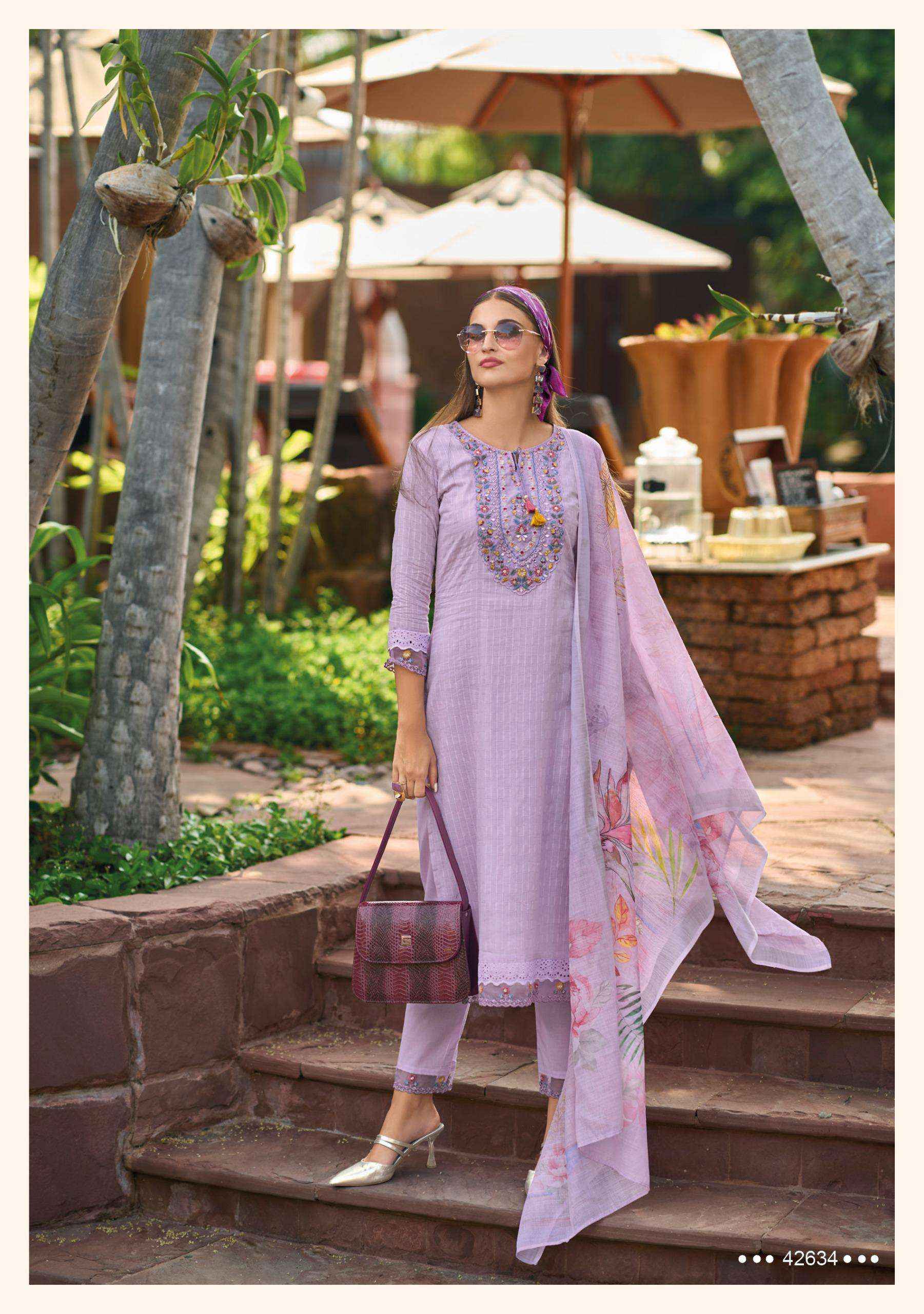 KAILEE FASHION SUMMER GARDEN COTTON READYMADE SUITS ( 6 PCS CATALOG )