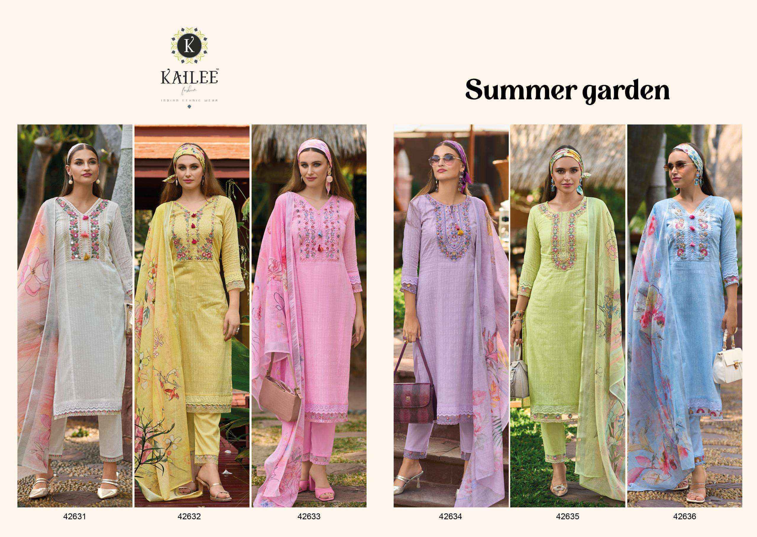 KAILEE FASHION SUMMER GARDEN COTTON READYMADE SUITS ( 6 PCS CATALOG )