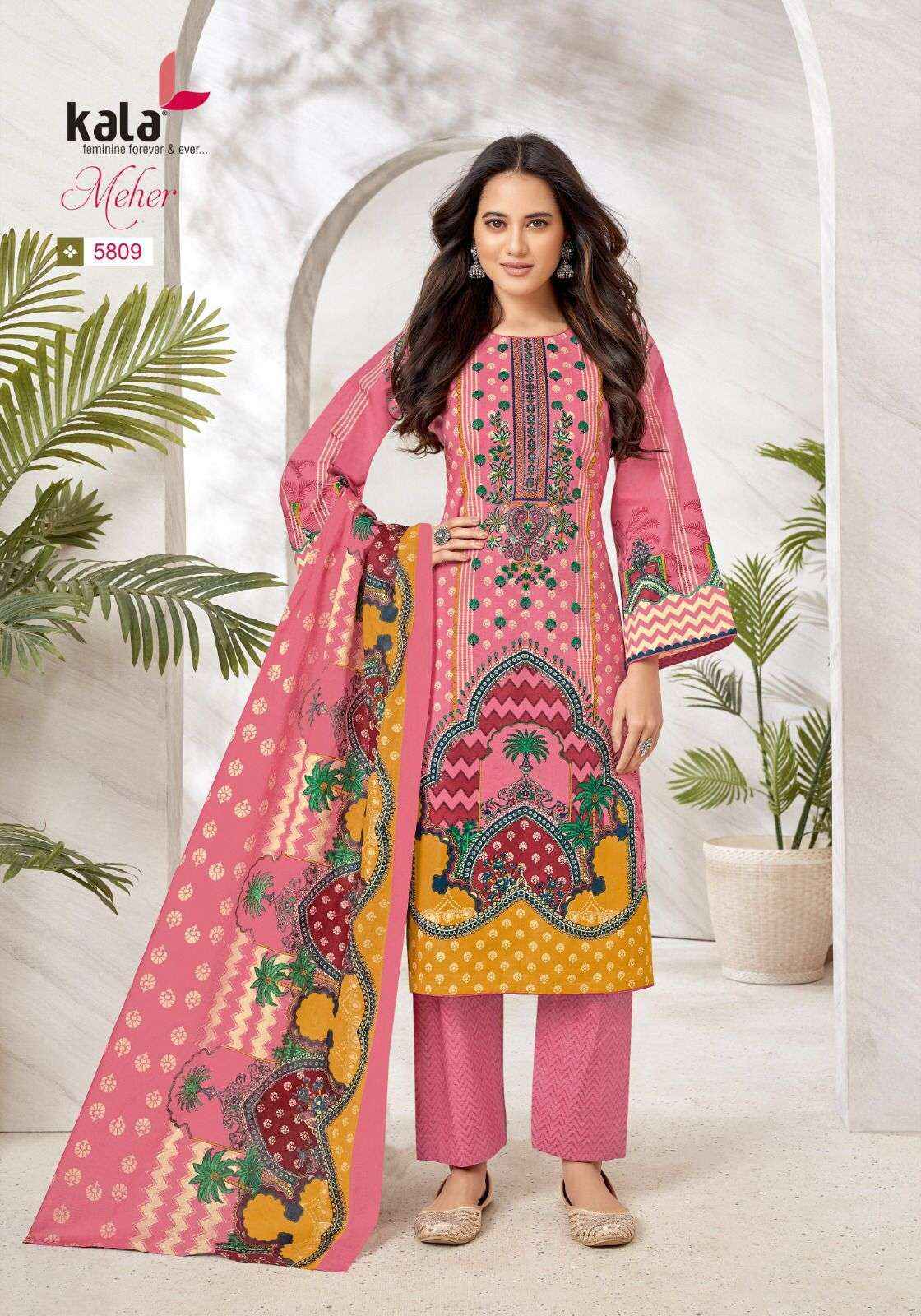 KALA FASHION MEHER VOL 10 SALWAR KAMEEZ ( 12 PCS CATALOG )