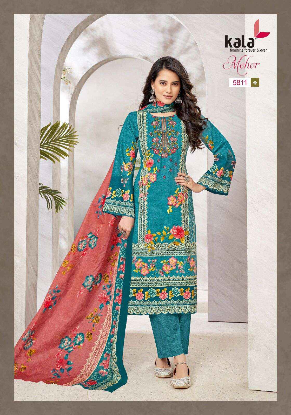 KALA FASHION MEHER VOL 10 SALWAR KAMEEZ ( 12 PCS CATALOG )