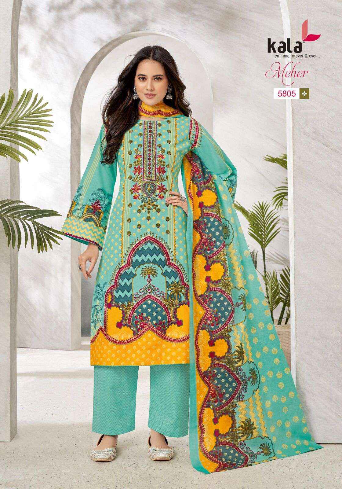 KALA FASHION MEHER VOL 10 SALWAR KAMEEZ ( 12 PCS CATALOG )