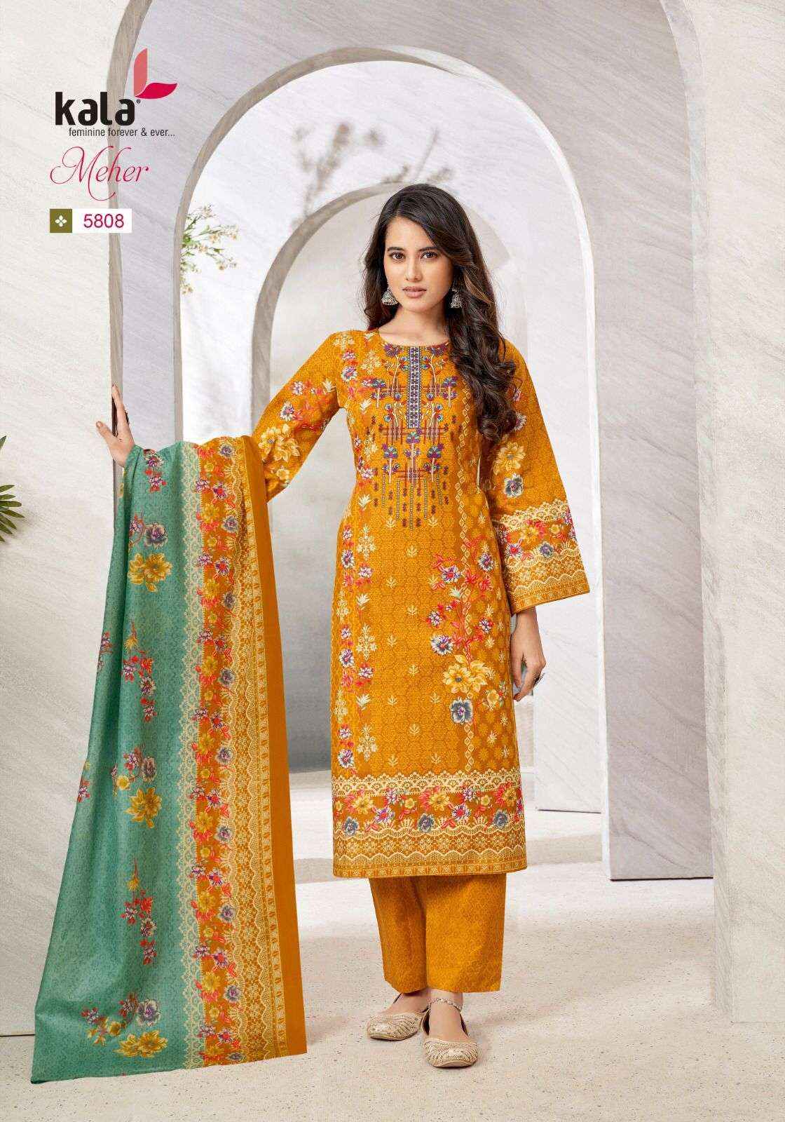 KALA FASHION MEHER VOL 10 SALWAR KAMEEZ ( 12 PCS CATALOG )