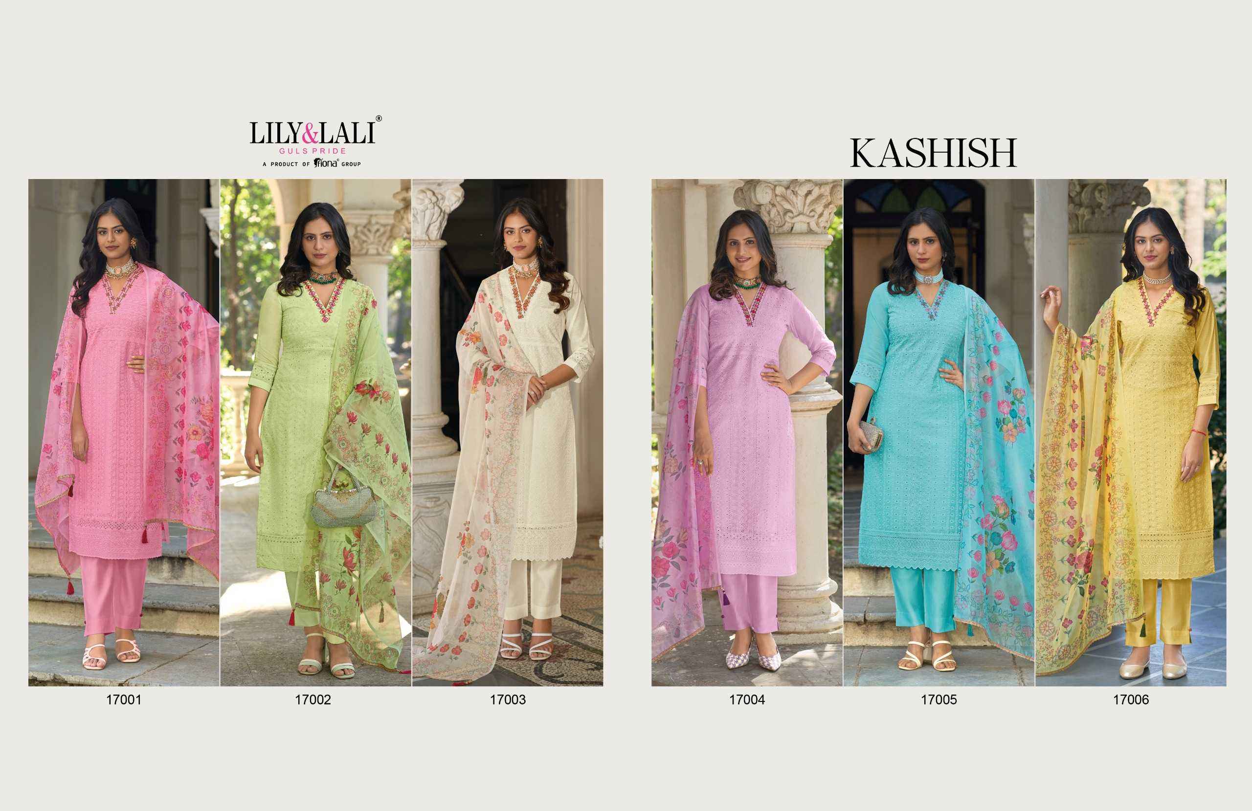 LILY AND LALI KASHISH TRADITIONAL READYMADE SUITS ( 6 PCS CATALOG )