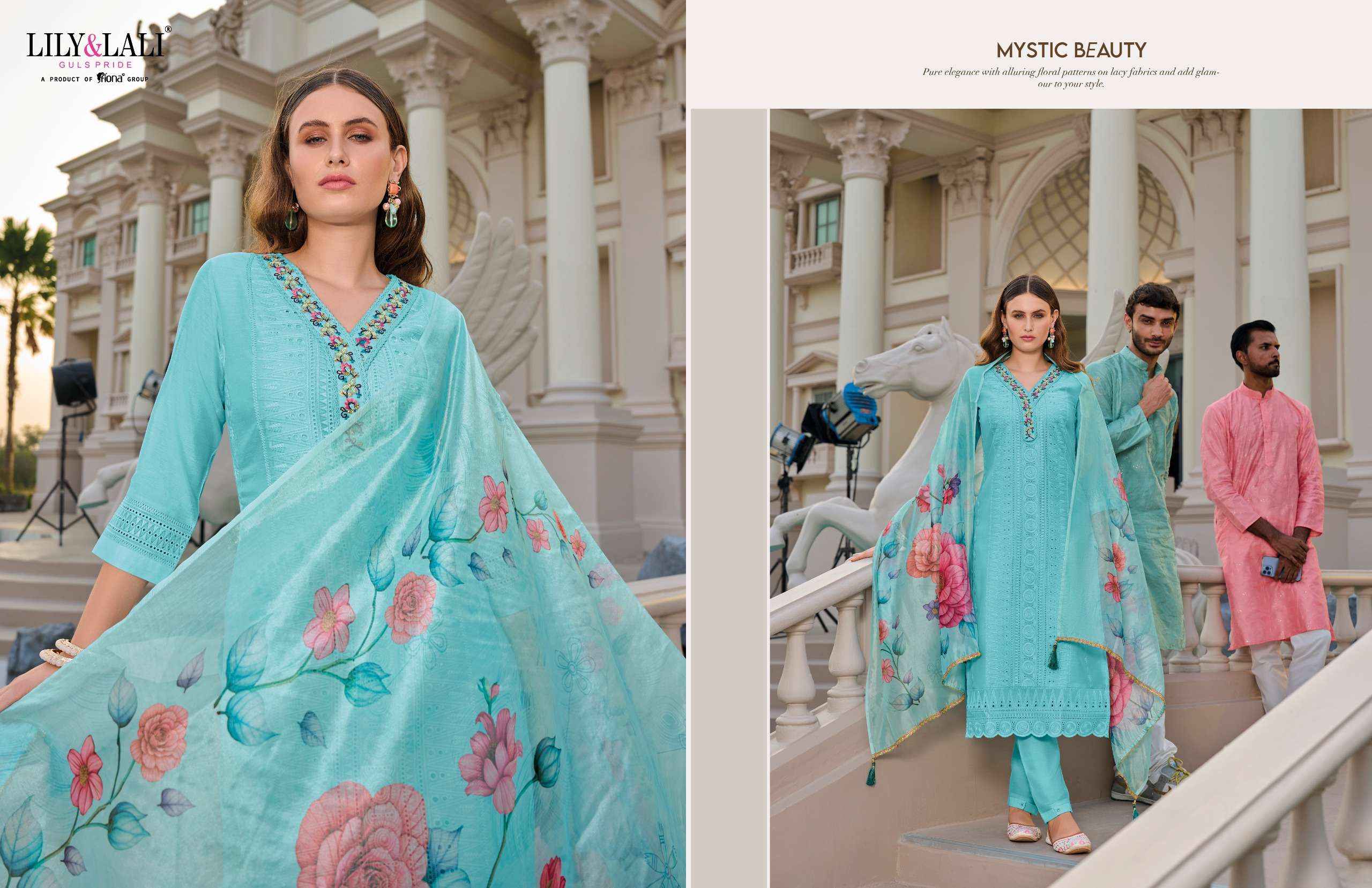 LILY AND LALI ROZAN SCHIFFLI DESIGNER SUIT ( 6 PCS CATALOG )