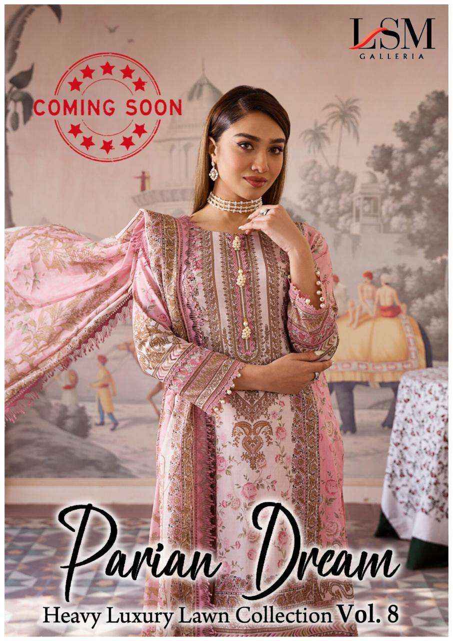 LSM GALLERIA PARIAN DREAM VOL 8 PAKISTANI SUITS ( 6 PCS CATALOG )