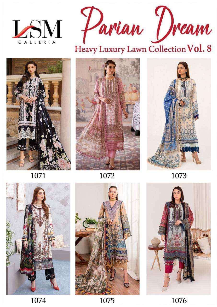 LSM GALLERIA PARIAN DREAM VOL 8 PAKISTANI SUITS ( 6 PCS CATALOG )