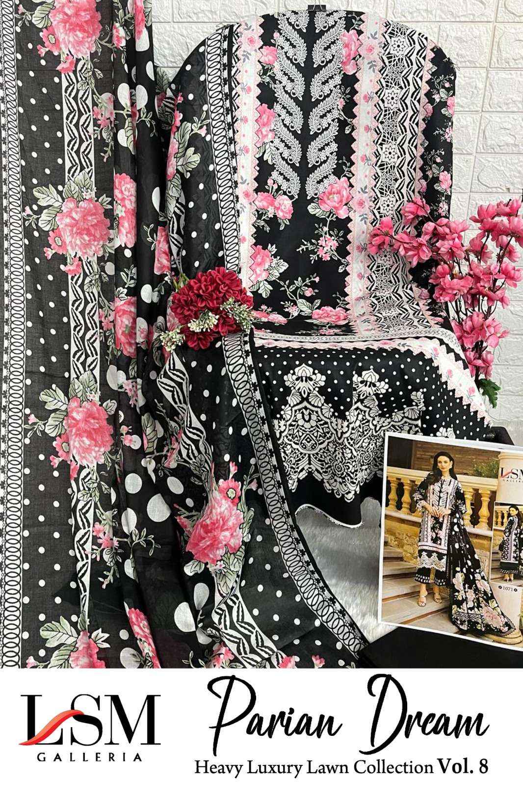 LSM GALLERIA PARIAN DREAM VOL 8 PAKISTANI SUITS ( 6 PCS CATALOG )