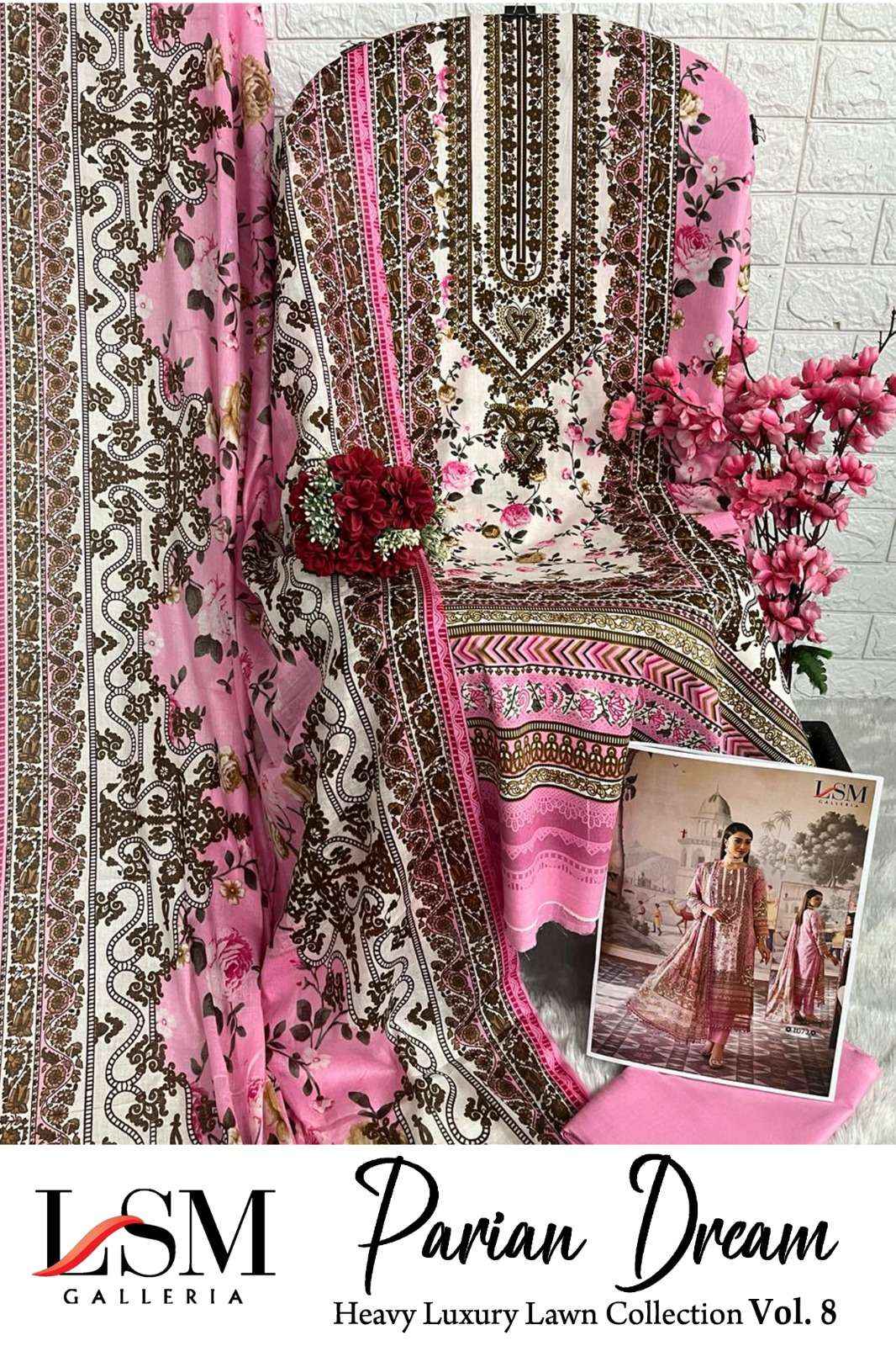 LSM GALLERIA PARIAN DREAM VOL 8 PAKISTANI SUITS ( 6 PCS CATALOG )