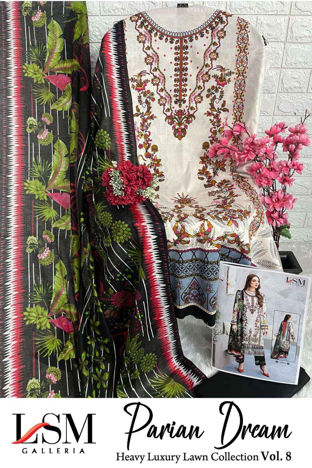 LSM GALLERIA PARIAN DREAM VOL 8 PAKISTANI SUITS ( 6 PCS CATALOG )