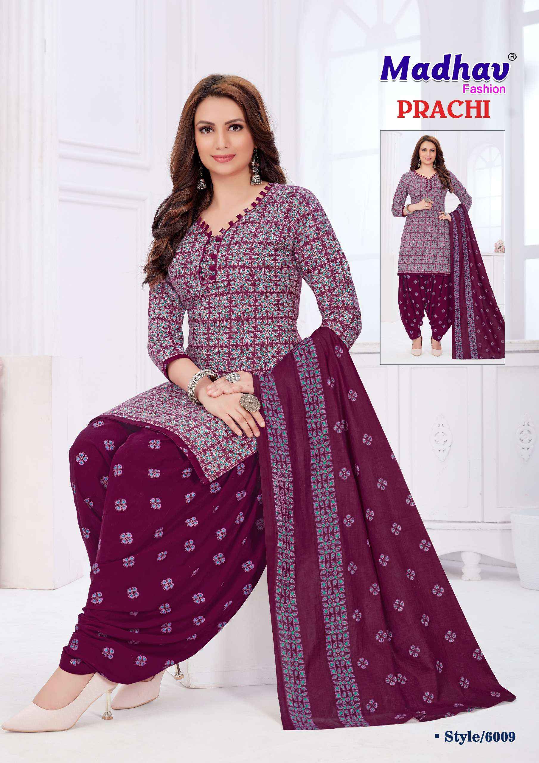 MADHAV FASHION PRACHI VOL 6 SALWAR SUITS ( 10 PCS CATALOG )