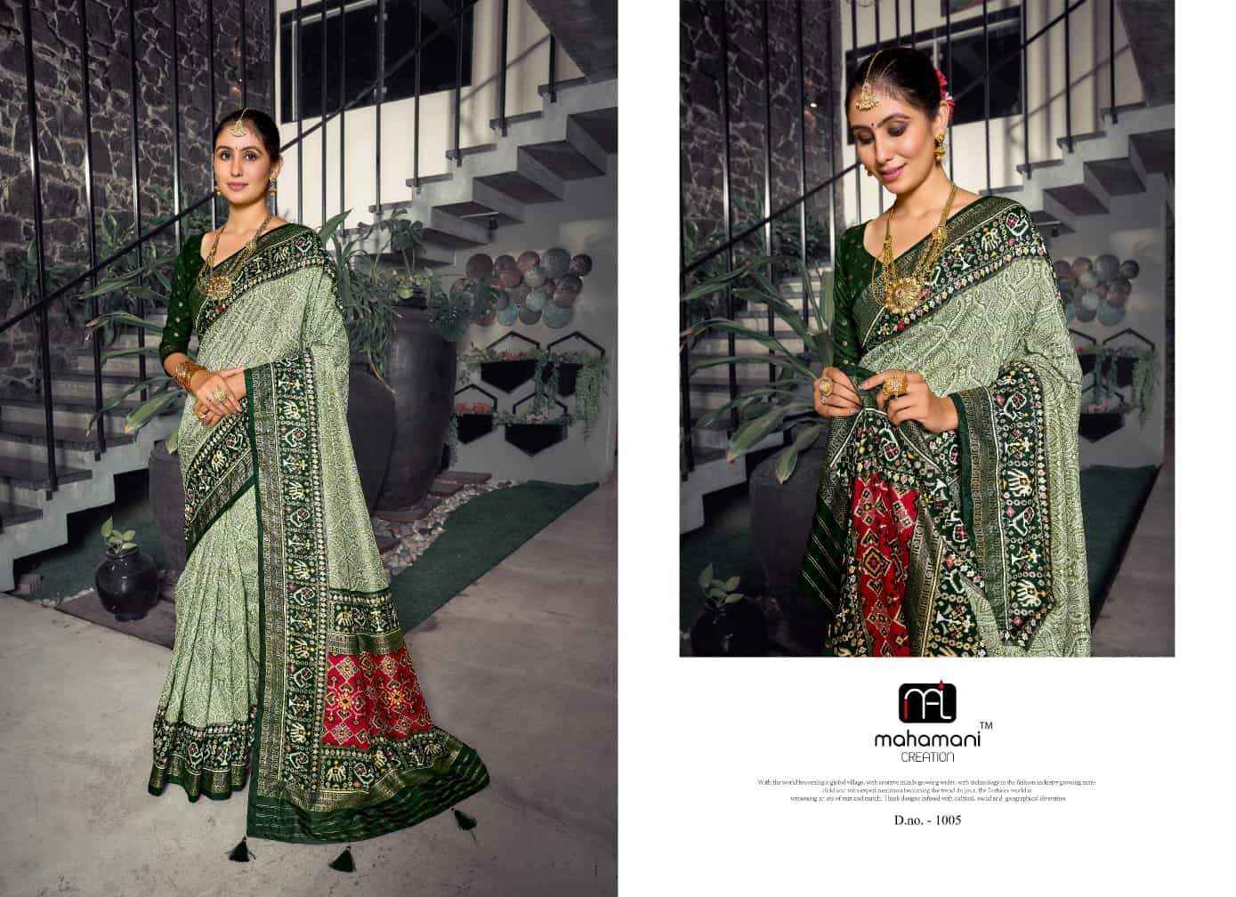 Mahamani Vivanta 1001 To 1006 Fancy Designer Dola Silk Saree Catalog Buy Online  (6 pcs catalog )