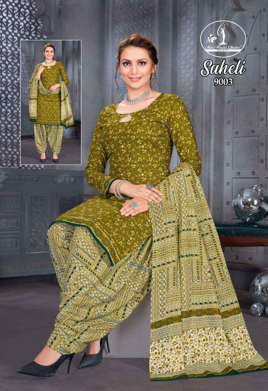 MISS WORLD CHOICE SAHELI VOL 9 SALWAR SUITS ( 10 PCS CATALOG )
