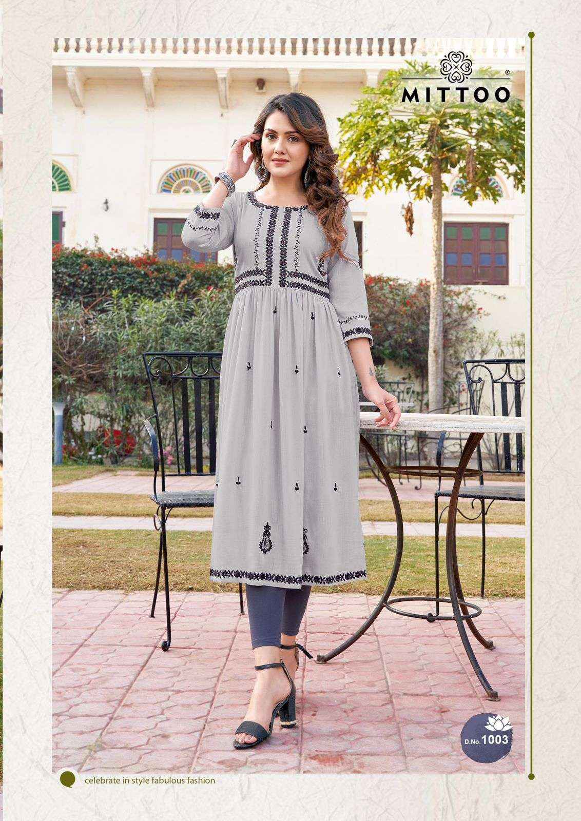 MITTOO FASHION PAANERI RAYON DESIGNER KURTIS ( 4 PCS CATALOG )