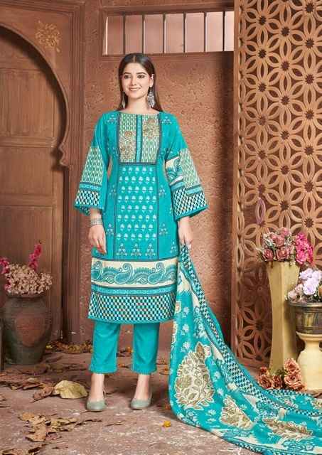 Nafisa Cotton Esra Karachi Vol-5 Cotton Dress Material 6 Pc Catalog