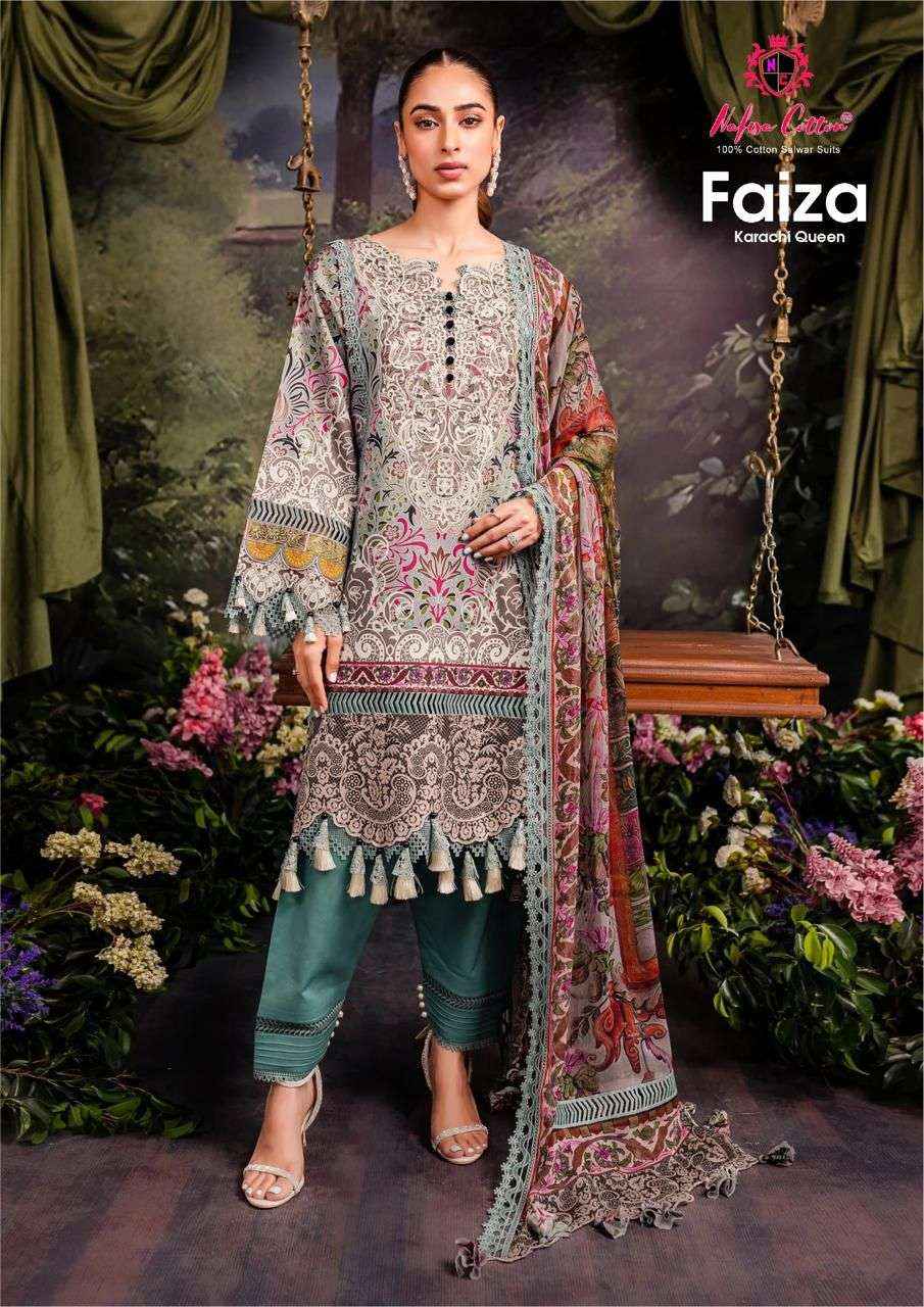 NAFISA COTTON FAIZA KARACHI QUEEN VOL 8 COTTON PAKISTANI SUIT ( 6 PCS CATALOG )