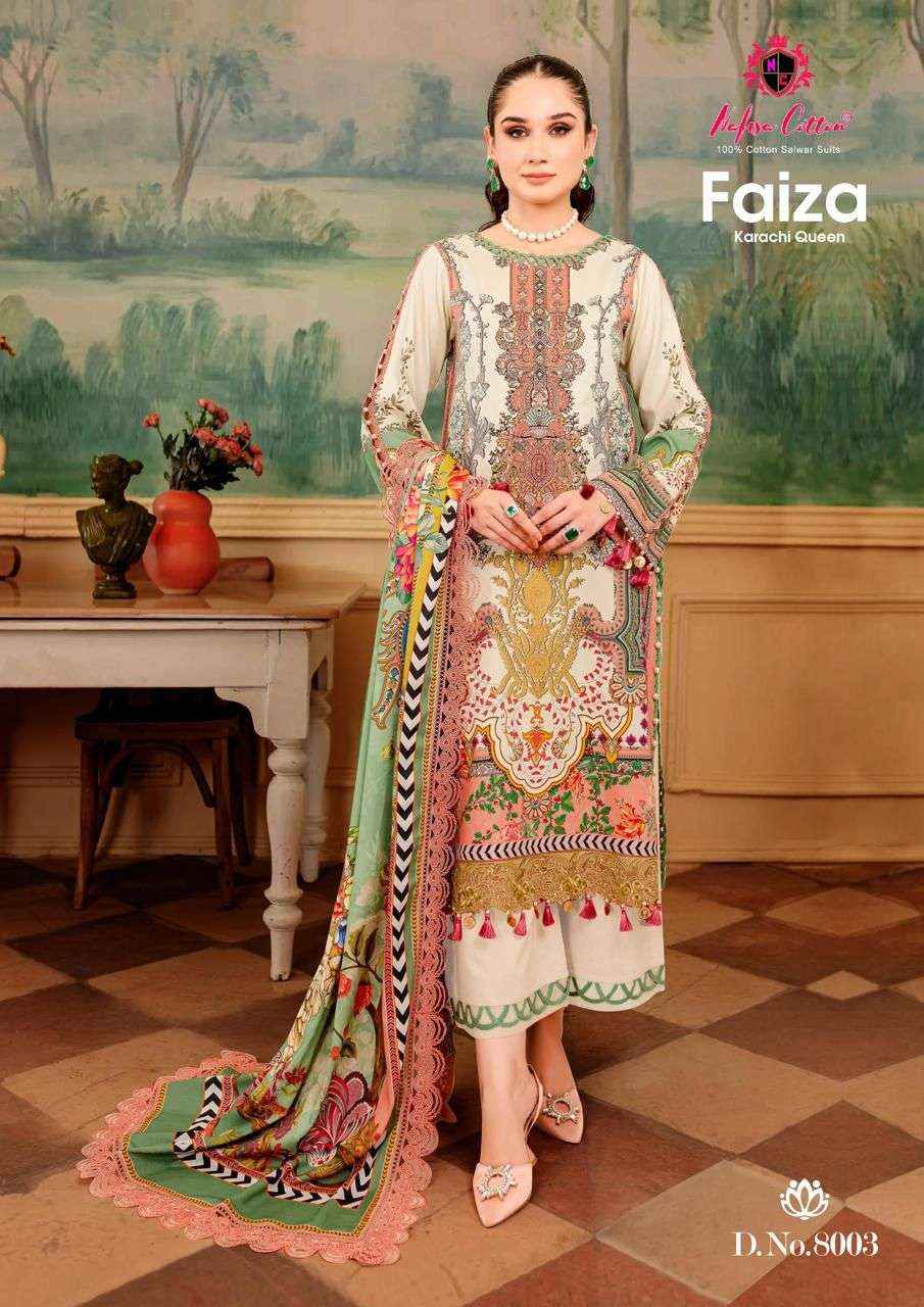 NAFISA COTTON FAIZA KARACHI QUEEN VOL 8 COTTON PAKISTANI SUIT ( 6 PCS CATALOG )