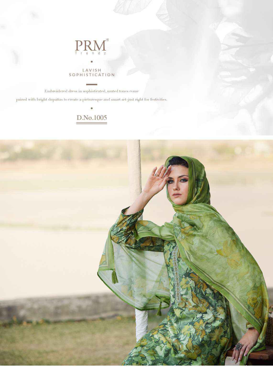 Prm Trends Inaaya Festival Collection Muslin Suit New Designs (8 pcs catalog)