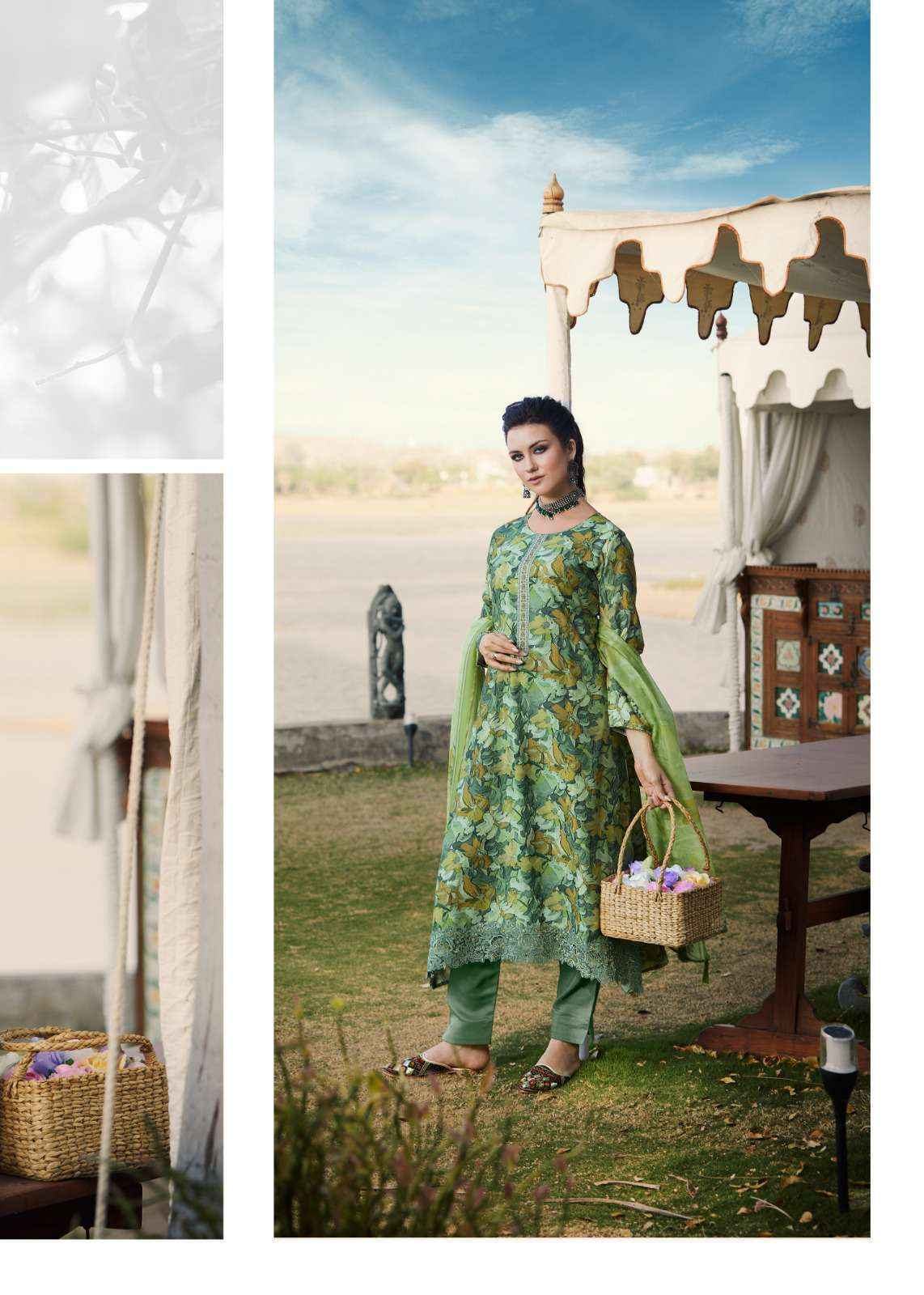 Prm Trends Inaaya Festival Collection Muslin Suit New Designs (8 pcs catalog)