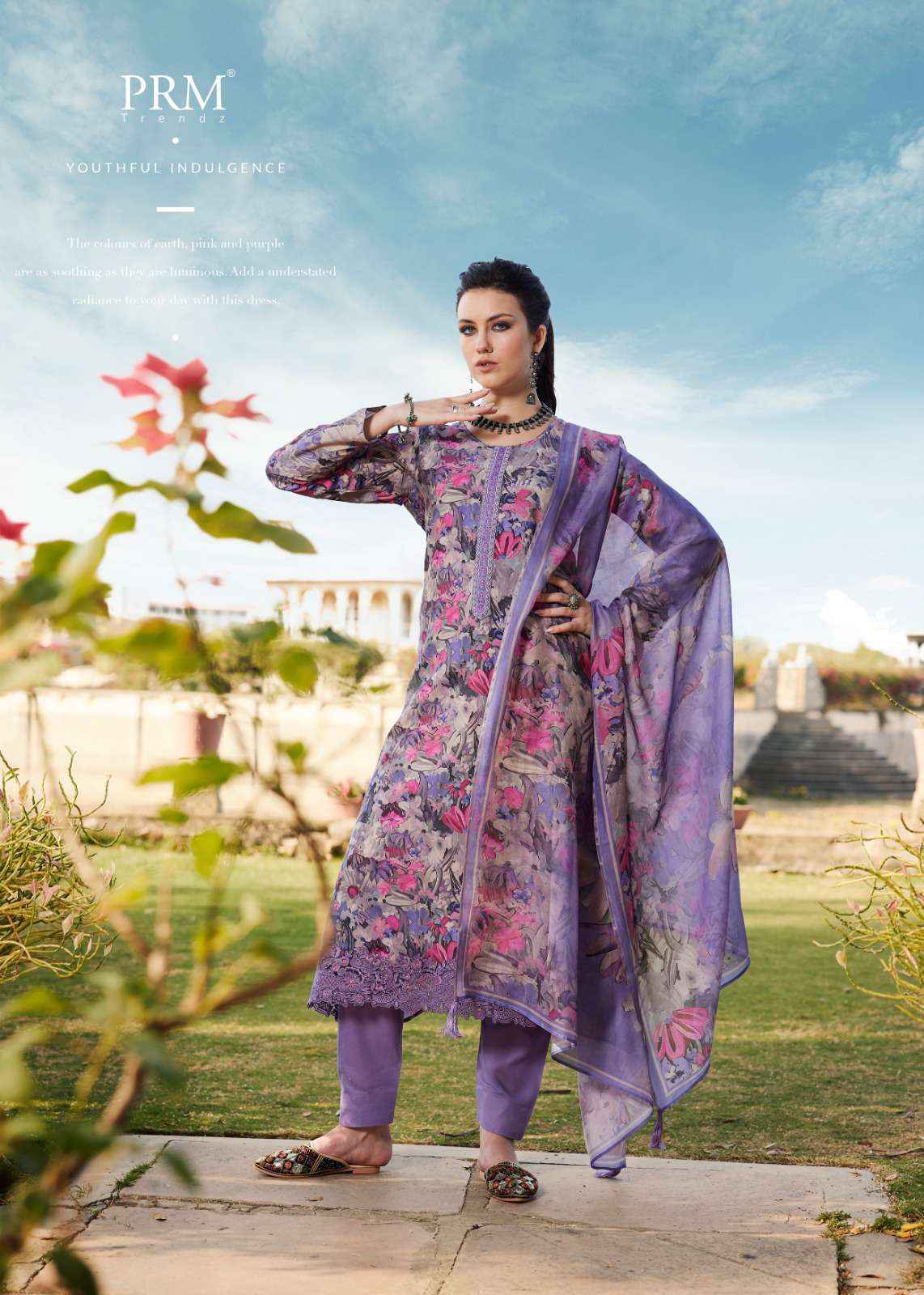 Prm Trends Inaaya Festival Collection Muslin Suit New Designs (8 pcs catalog)