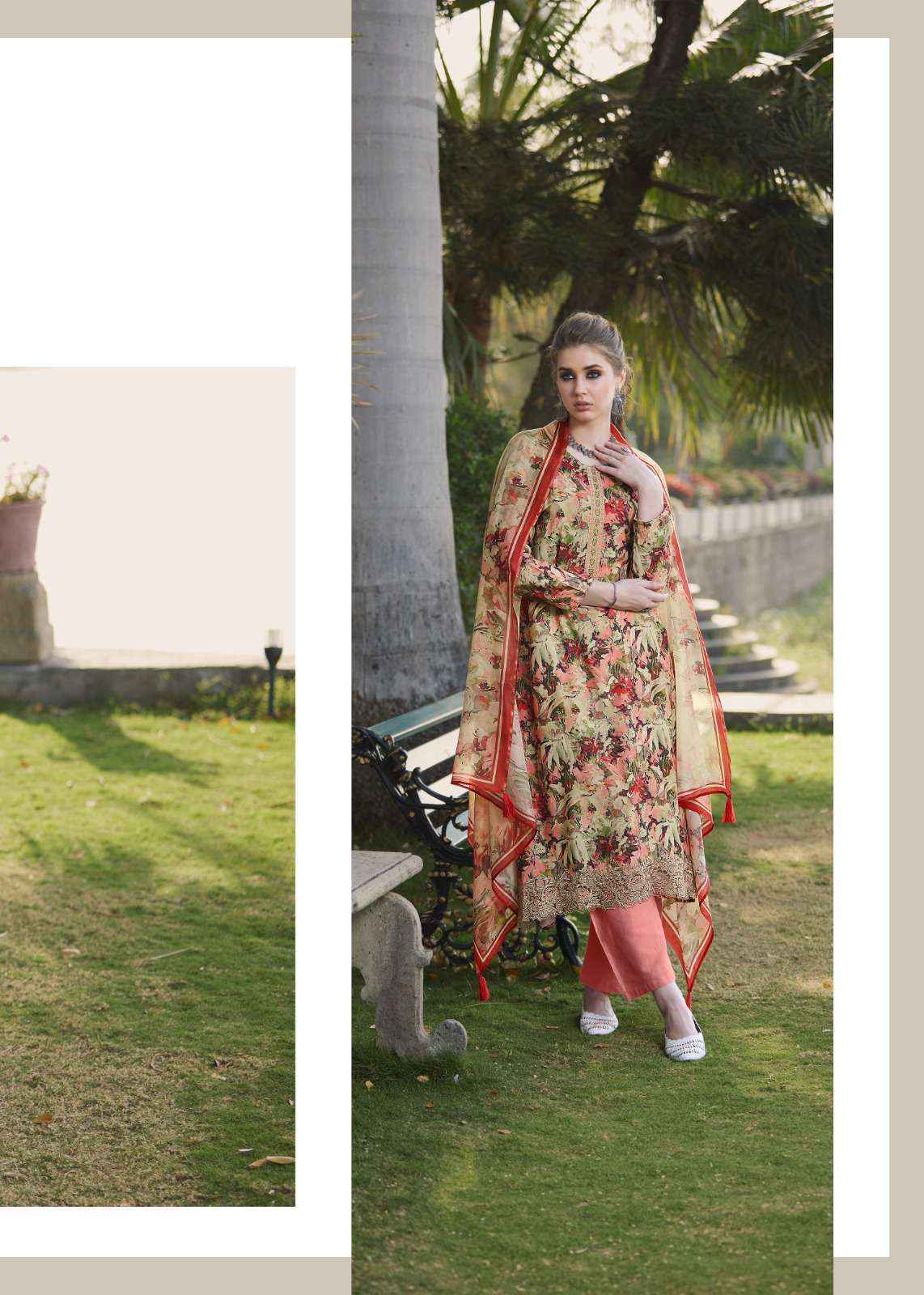 Prm Trends Inaaya Festival Collection Muslin Suit New Designs (8 pcs catalog)