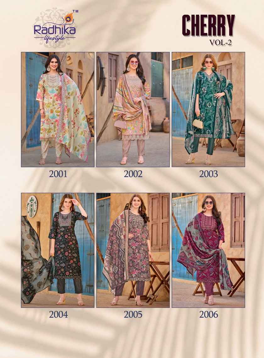 Radhika Lifestyle Cherry Vol 2 Modal Kurti Combo 6 pcs Catalogue