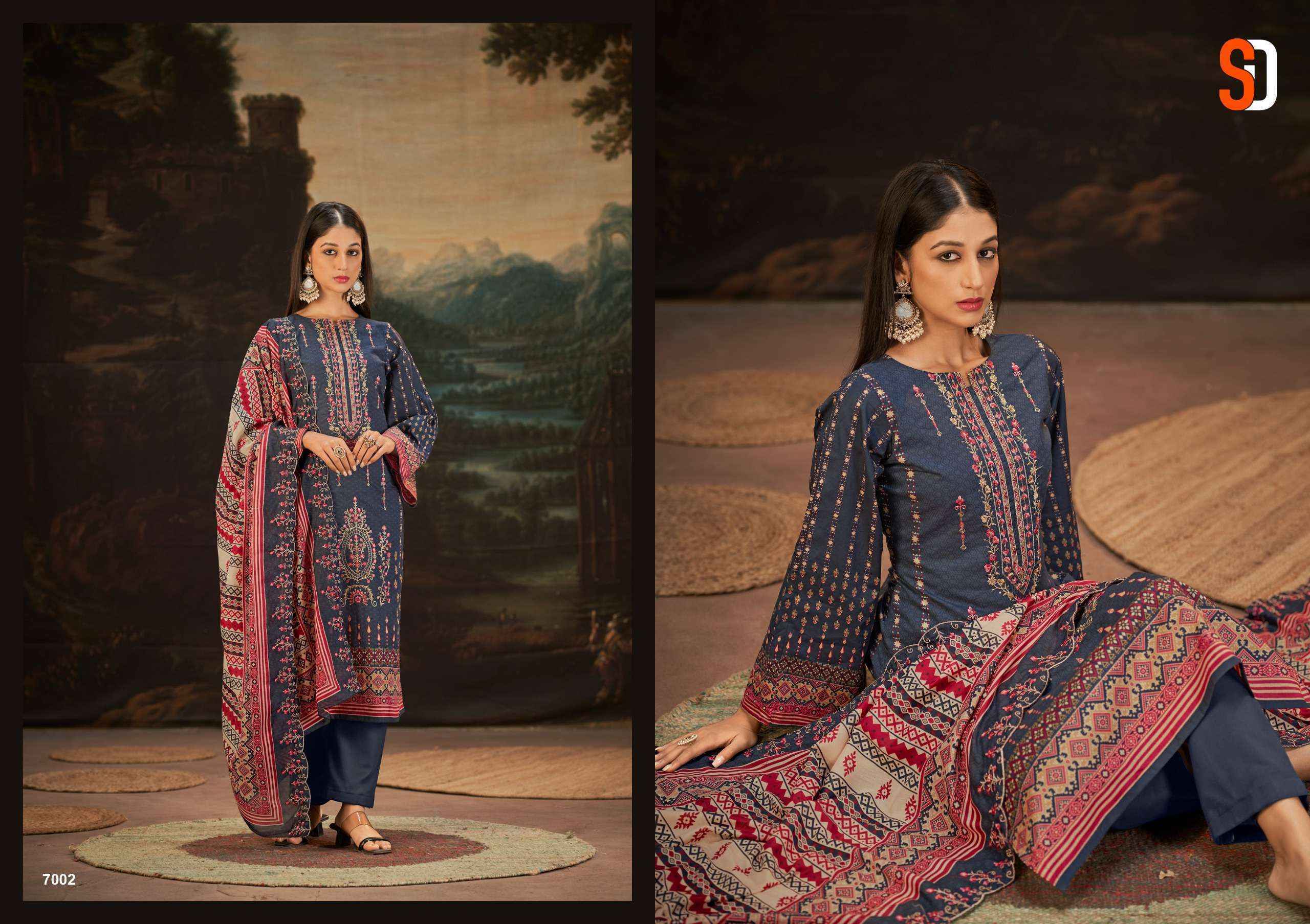Sharaddha Designer Bin Saeed Lawn Collection Vol 7 Nx Cotton Dress Material 6 pcs Catalogue