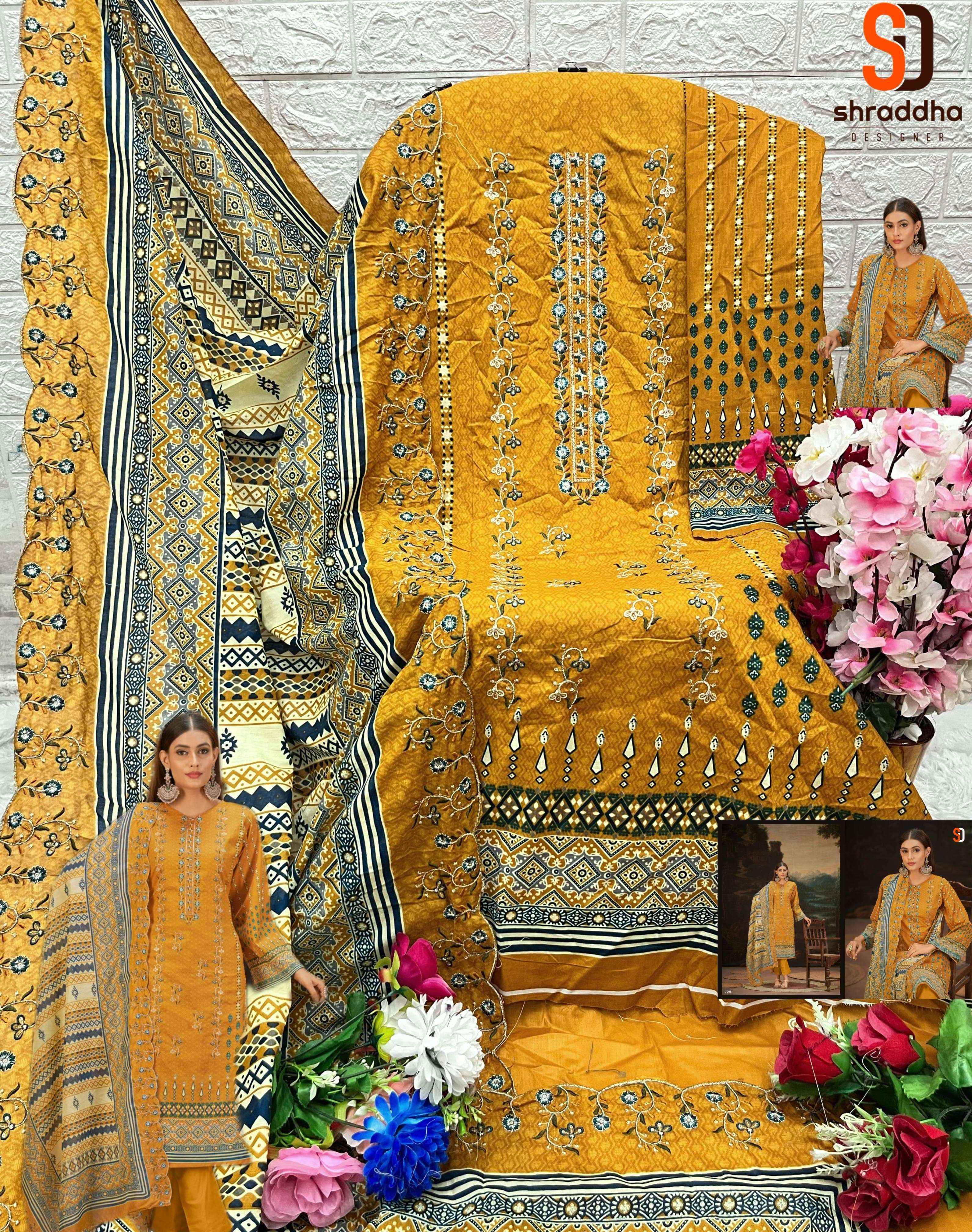 Sharaddha Designer Bin Saeed Lawn Collection Vol 7 Nx Cotton Dress Material 6 pcs Catalogue