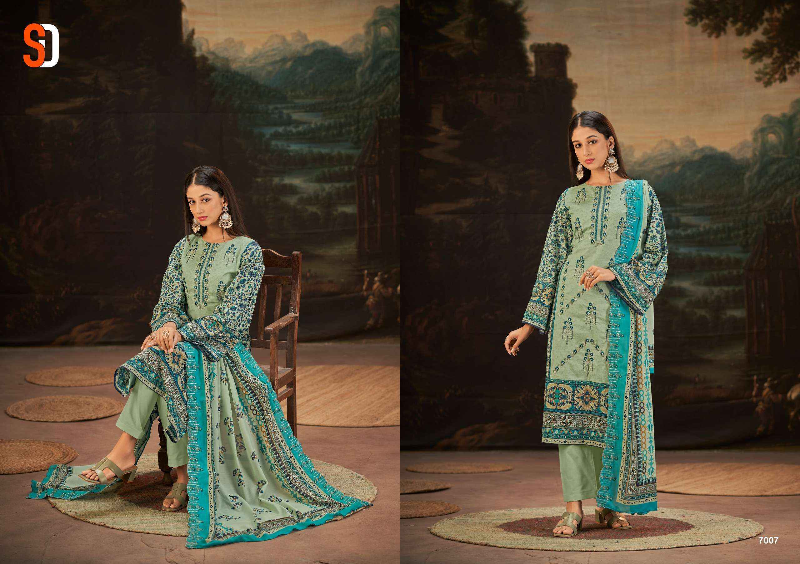 Sharaddha Designer Bin Saeed Lawn Collection Vol 7 Nx Cotton Dress Material 6 pcs Catalogue