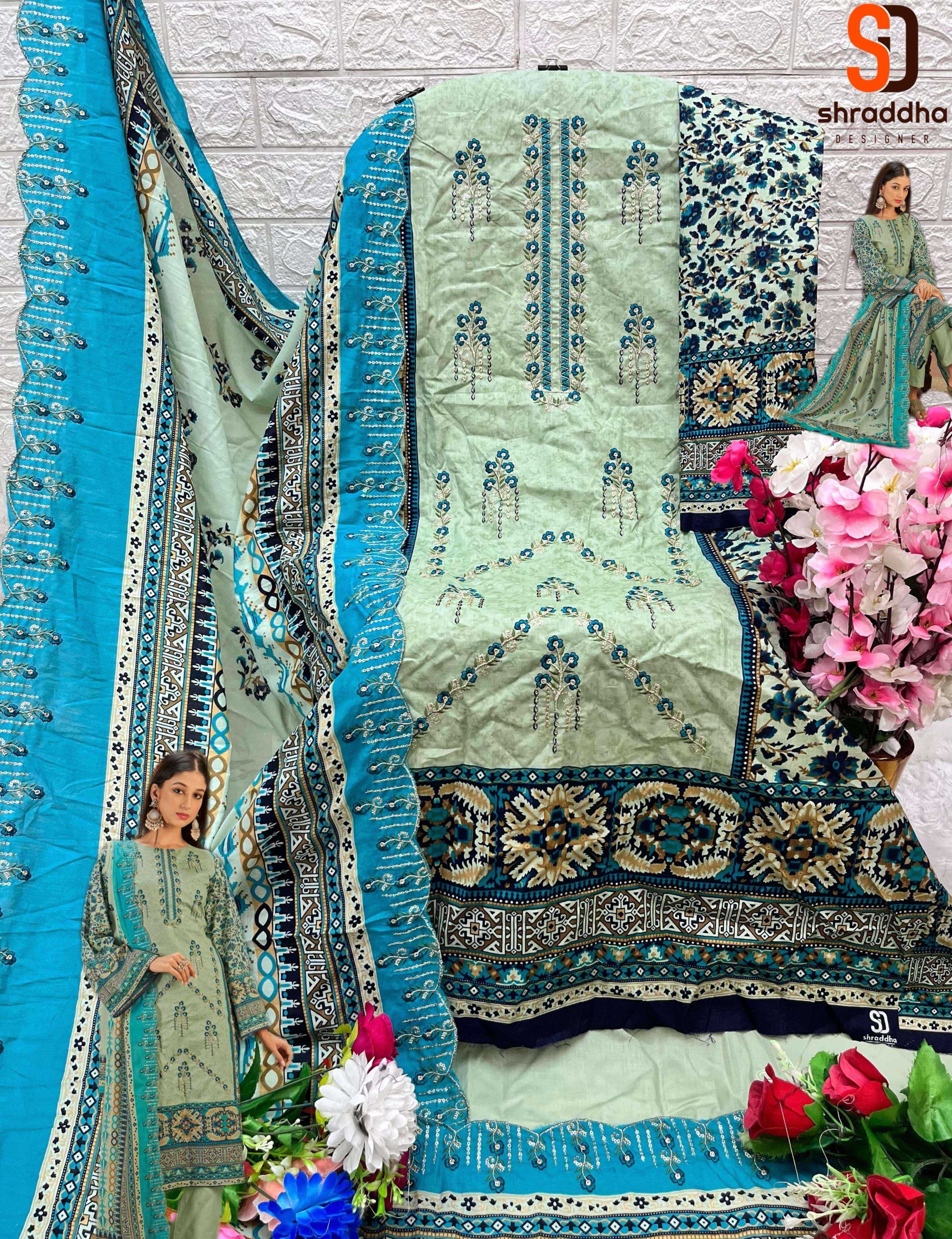 Sharaddha Designer Bin Saeed Lawn Collection Vol 7 Nx Cotton Dress Material 6 pcs Catalogue