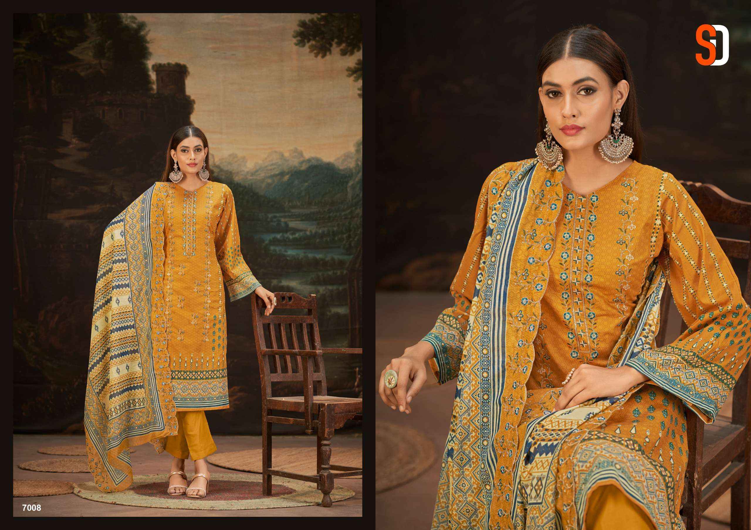 SHARADDHA DESIGNER BIN SAEED VOL 7 DESIGNER SUITS ( 6 PCS CATALOG )