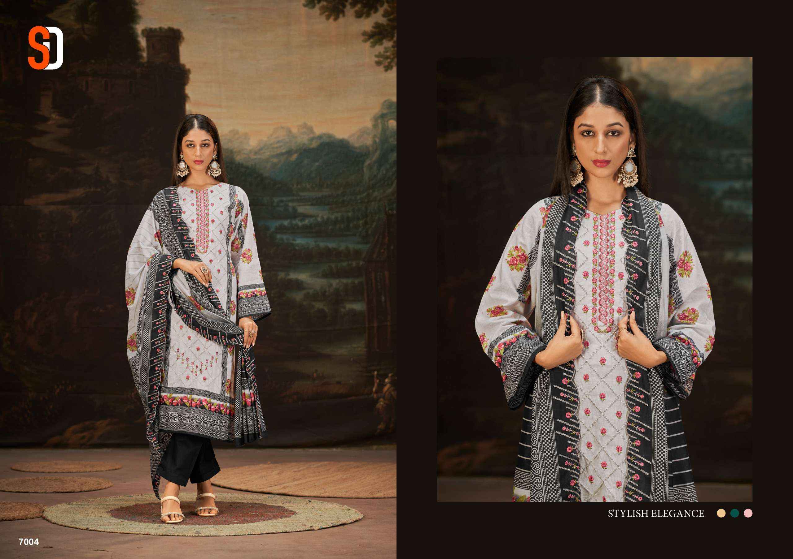 SHARADDHA DESIGNER BIN SAEED VOL 7 DESIGNER SUITS ( 6 PCS CATALOG )