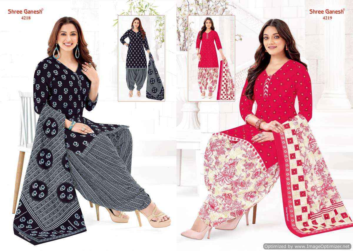 Shree Ganesh Hansika Vol 22 Unstitch Pure Cotton Salwar Suits (36 Pcs Catalog )