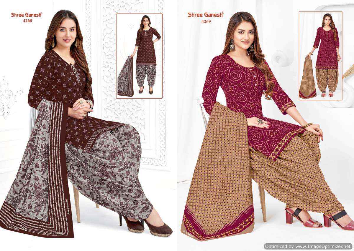 Shree Ganesh Hansika Vol 22 Unstitch Pure Cotton Salwar Suits (36 Pcs Catalog )