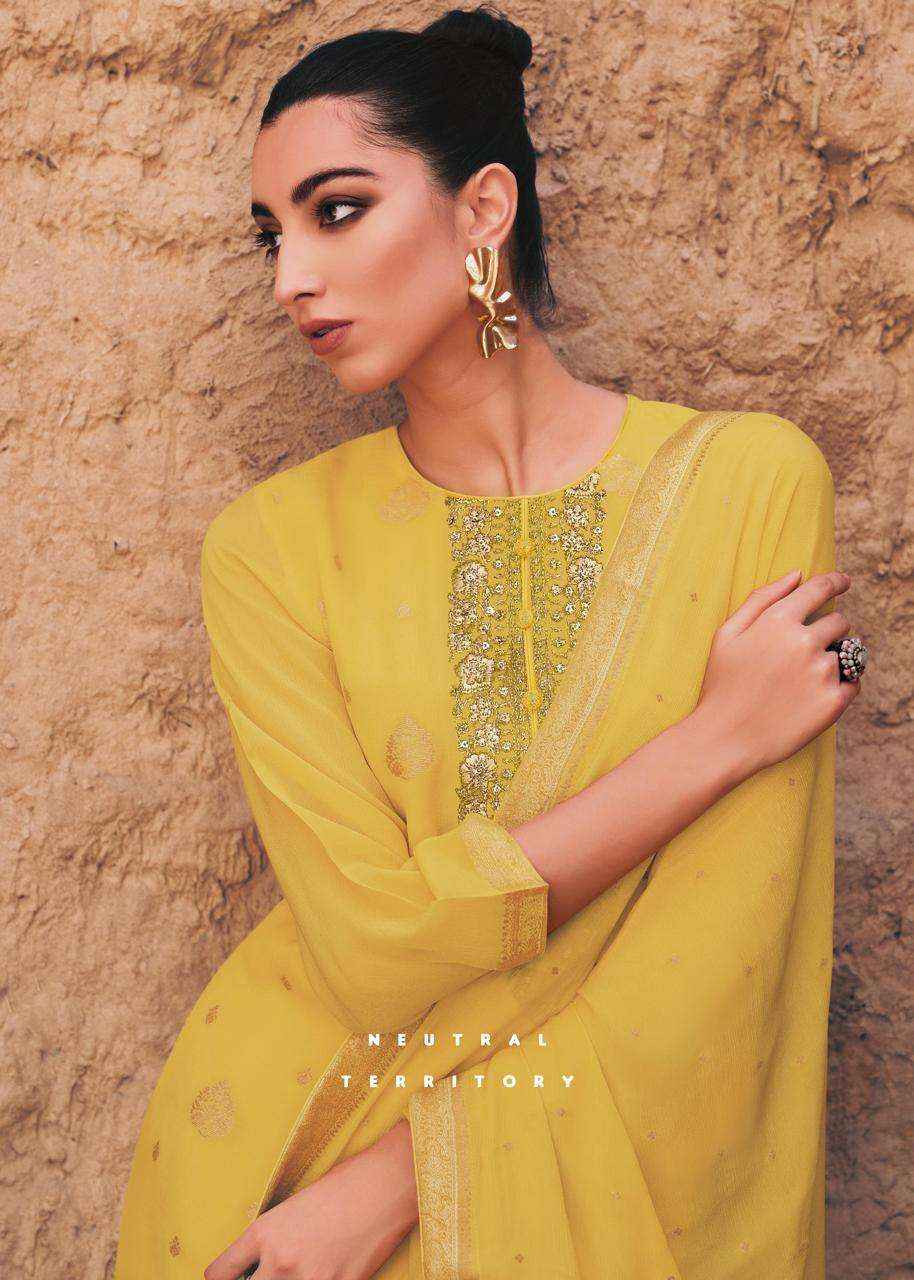 Varsha Rhea Latest Catalog Chinon Festive Wear Dress Catalog Suppliers (5 pcs catalog )