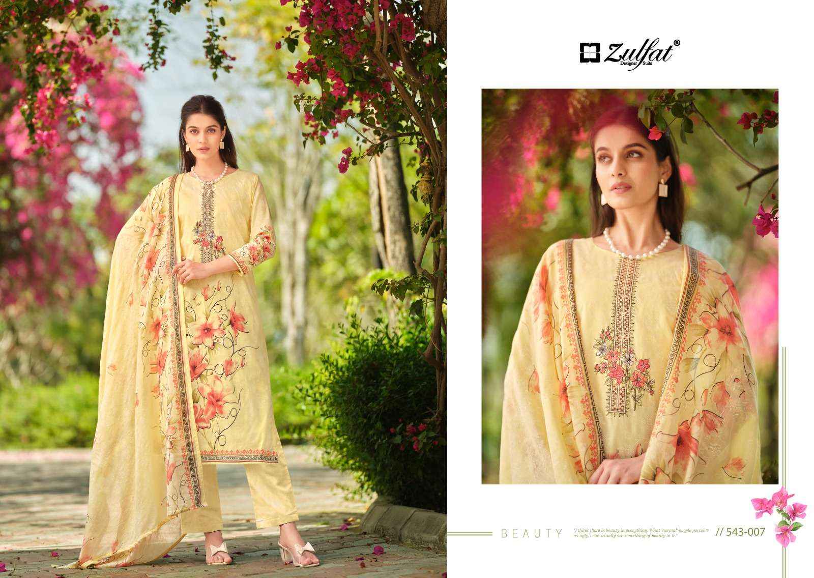 ZULFAT DESIGNER FLORENCE COTTON SALWAR KAMEEZ ( 8 PCS CATALOG )