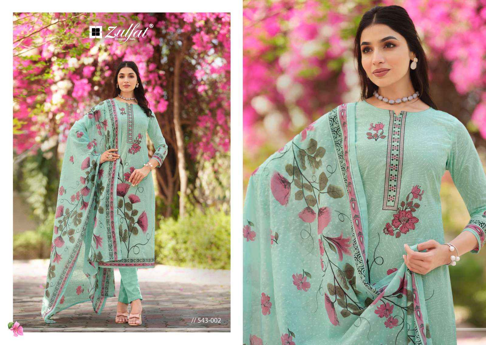ZULFAT DESIGNER FLORENCE COTTON SALWAR KAMEEZ ( 8 PCS CATALOG )