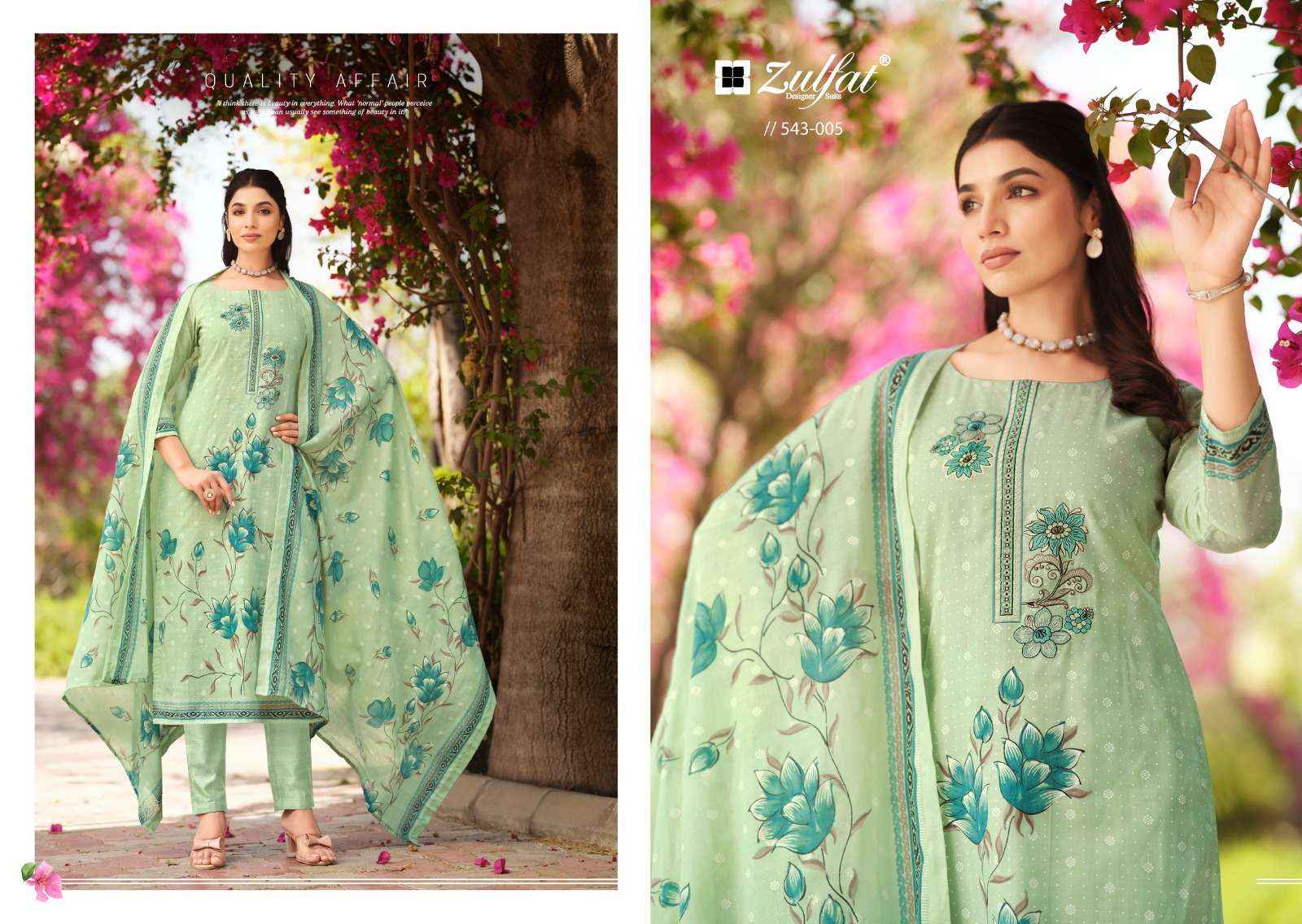 ZULFAT DESIGNER FLORENCE COTTON SALWAR KAMEEZ ( 8 PCS CATALOG )