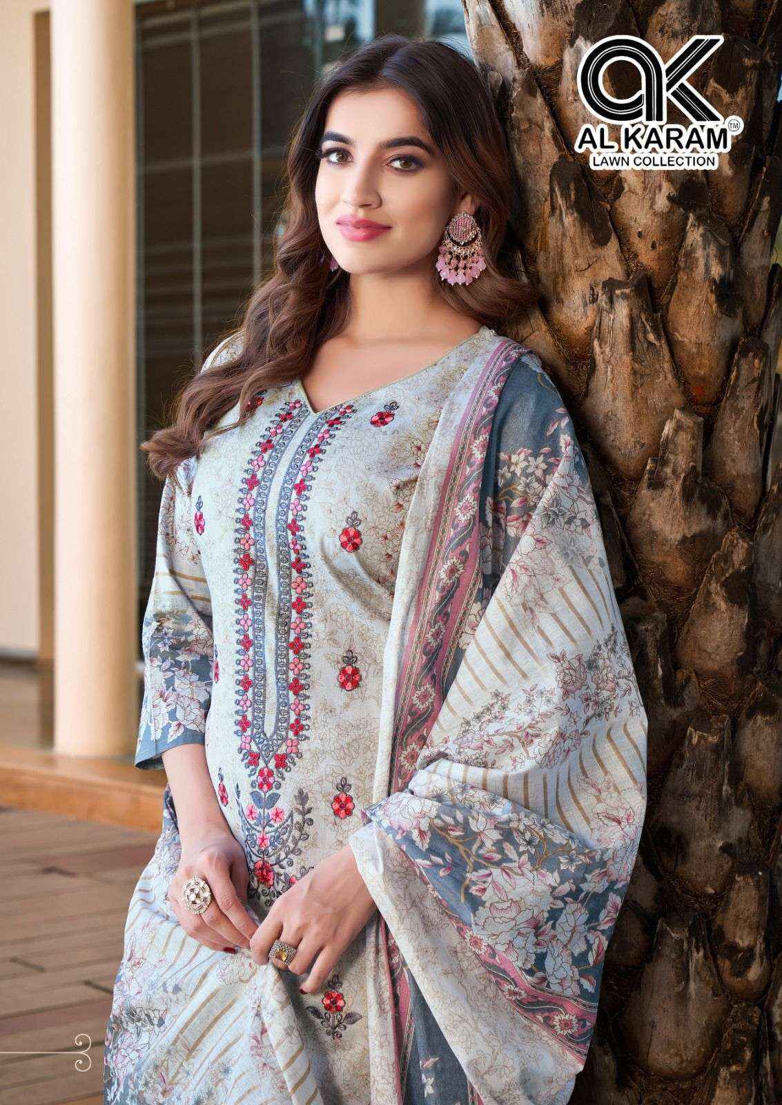 Al Karam Bin Ubaid Vol 2 Buy Cotton Pakistani Suits ( 6 Pcs Catalog )