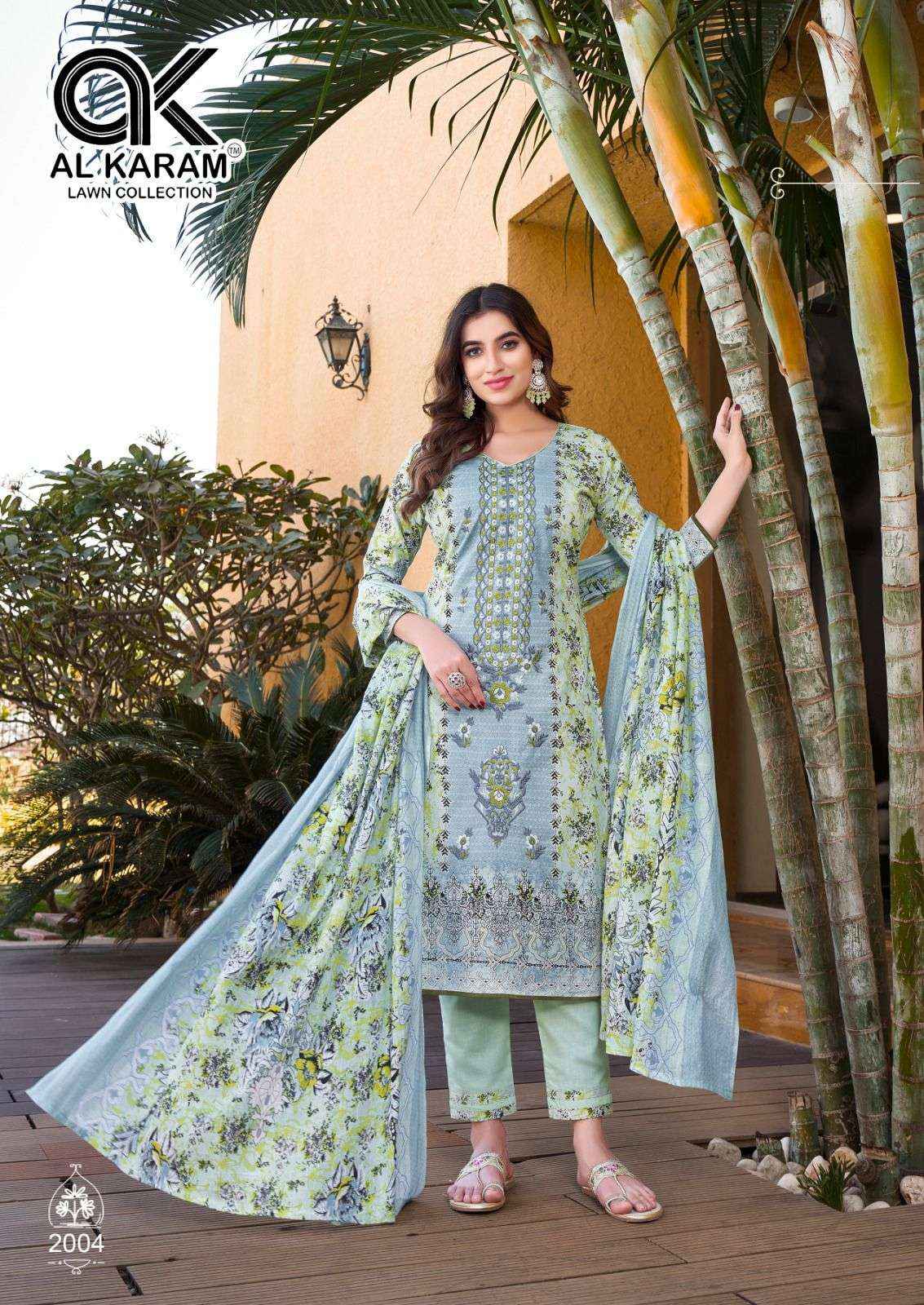 Al Karam Bin Ubaid Vol 2 Buy Cotton Pakistani Suits ( 6 Pcs Catalog )