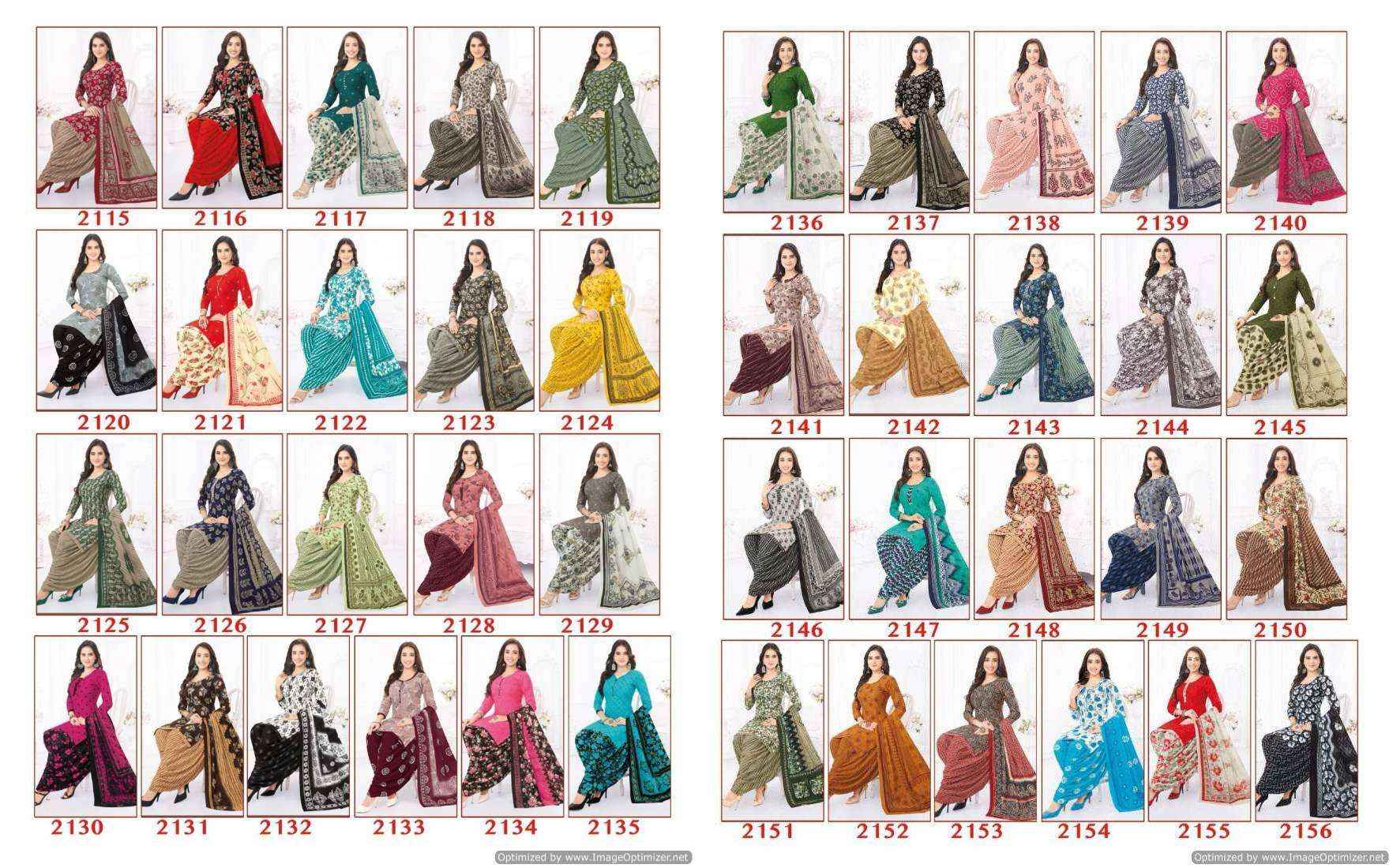 Baalar Colourful Vol 21 Pure Cotton Salwar Suits Online Shopping ( 36 Pcs Catalog )