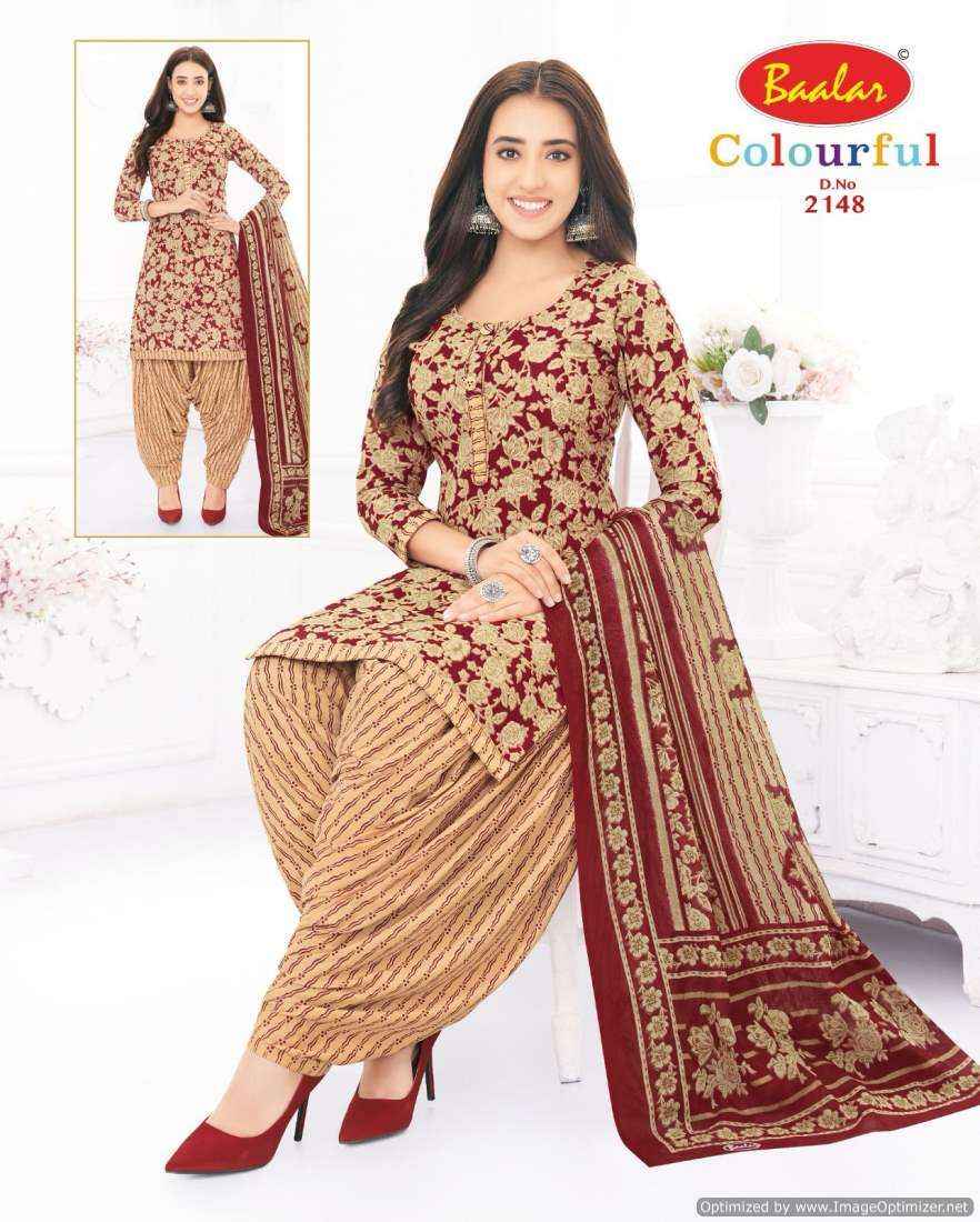 Baalar Colourful Vol 21 Pure Cotton Salwar Suits Online Shopping ( 36 Pcs Catalog )