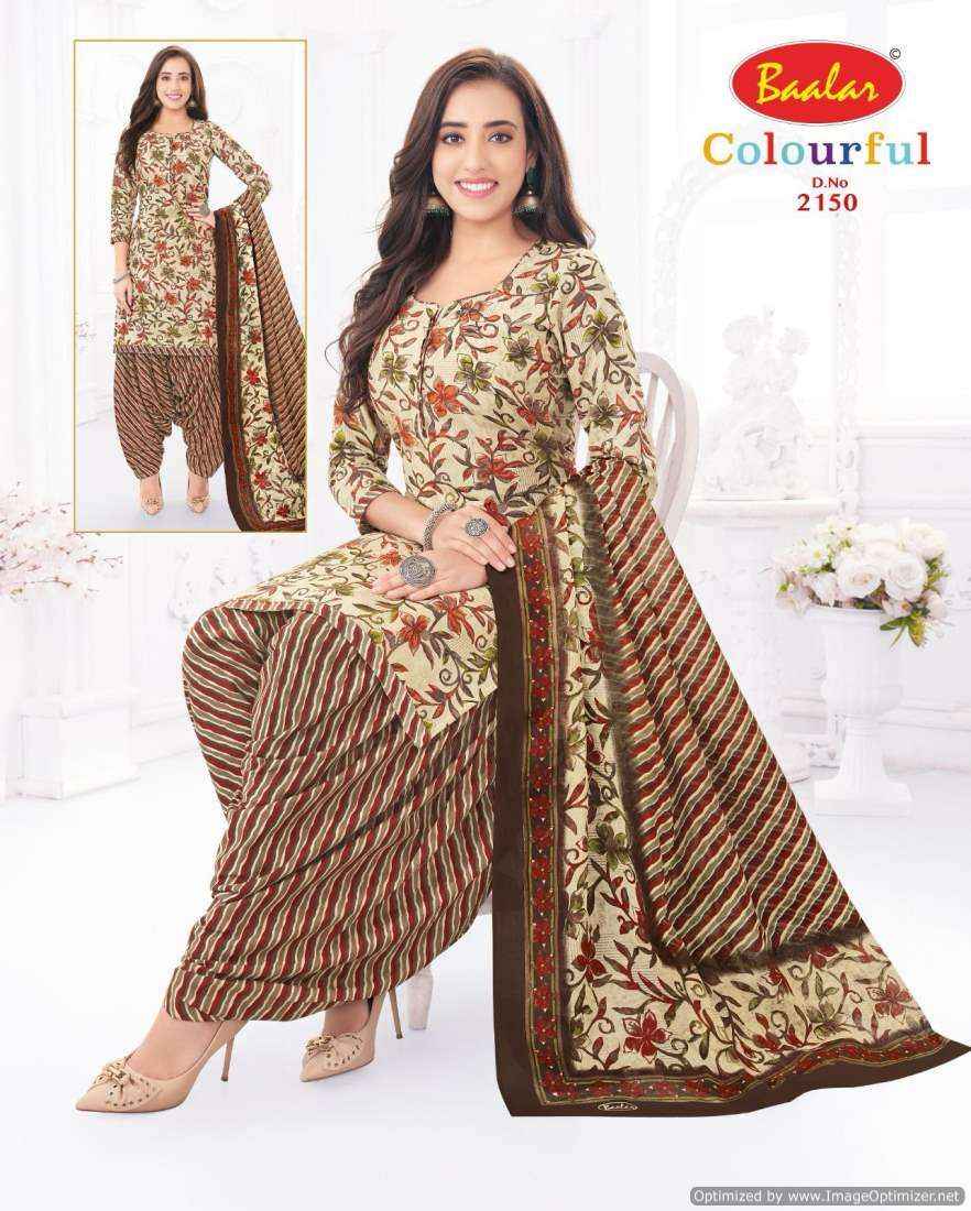 Baalar Colourful Vol 21 Pure Cotton Salwar Suits Online Shopping ( 36 Pcs Catalog )