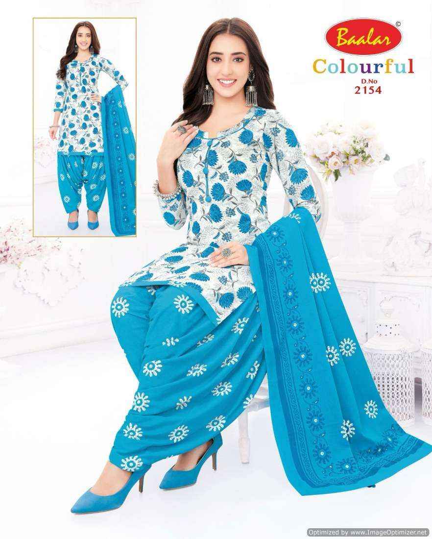 Baalar Colourful Vol 21 Pure Cotton Salwar Suits Online Shopping ( 36 Pcs Catalog )