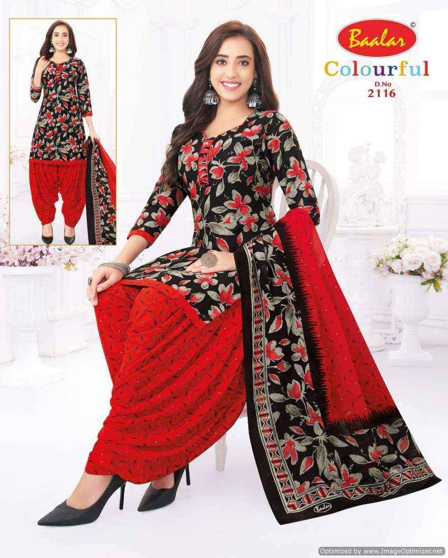 Baalar Colourful Vol 21 Pure Cotton Salwar Suits Online Shopping ( 36 Pcs Catalog )